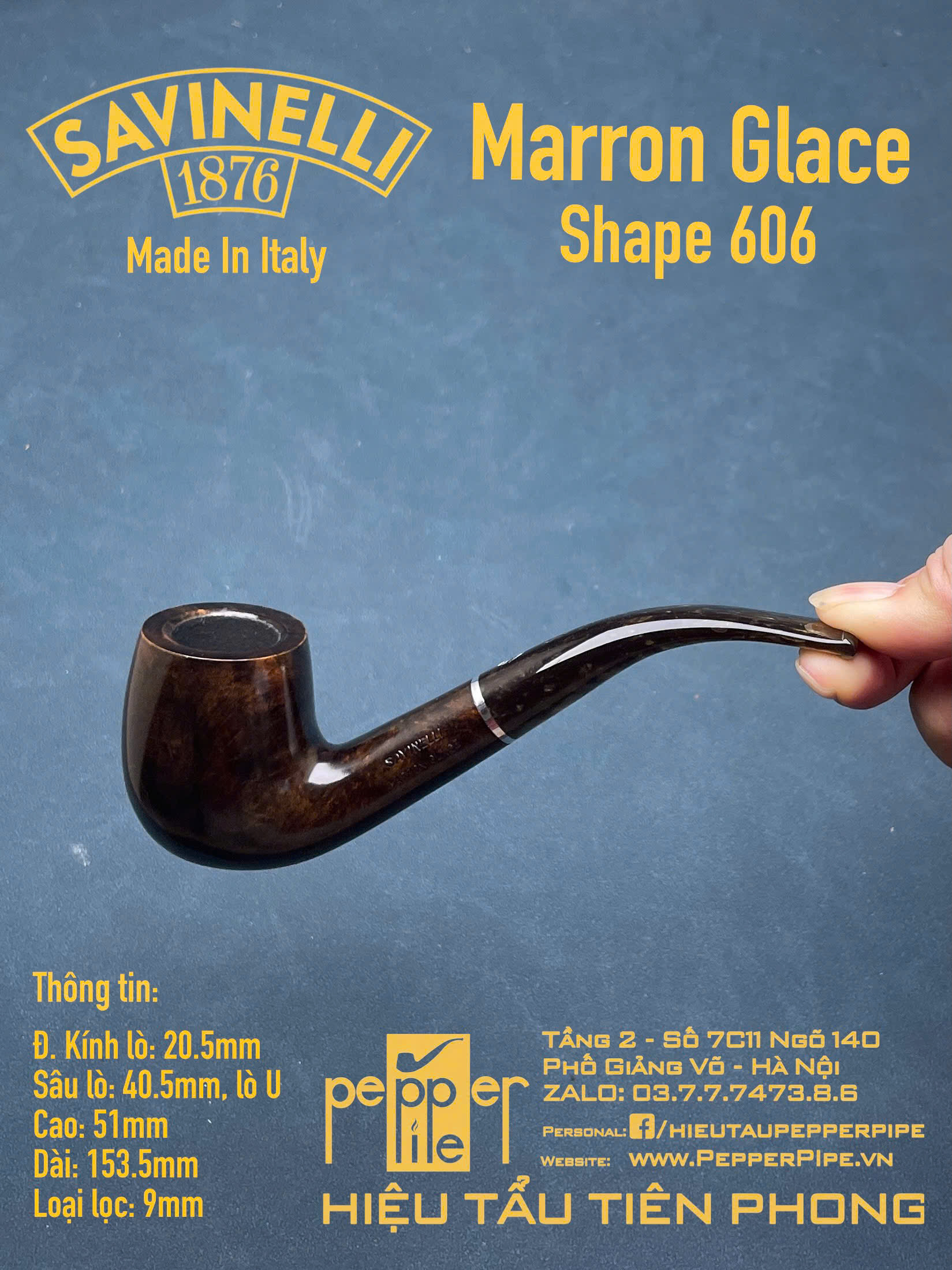 Savinelli Marron Glace Shape 606