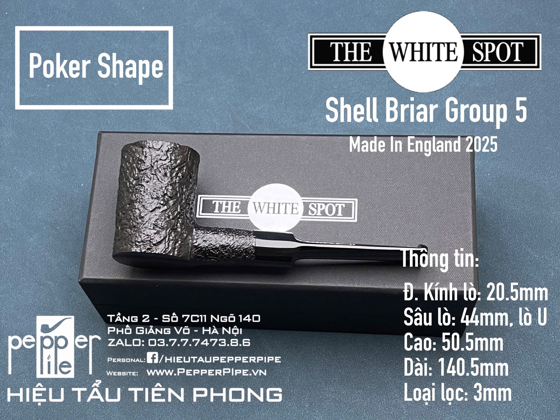 Dunhill Shell Briar Poker Shape - Group 5