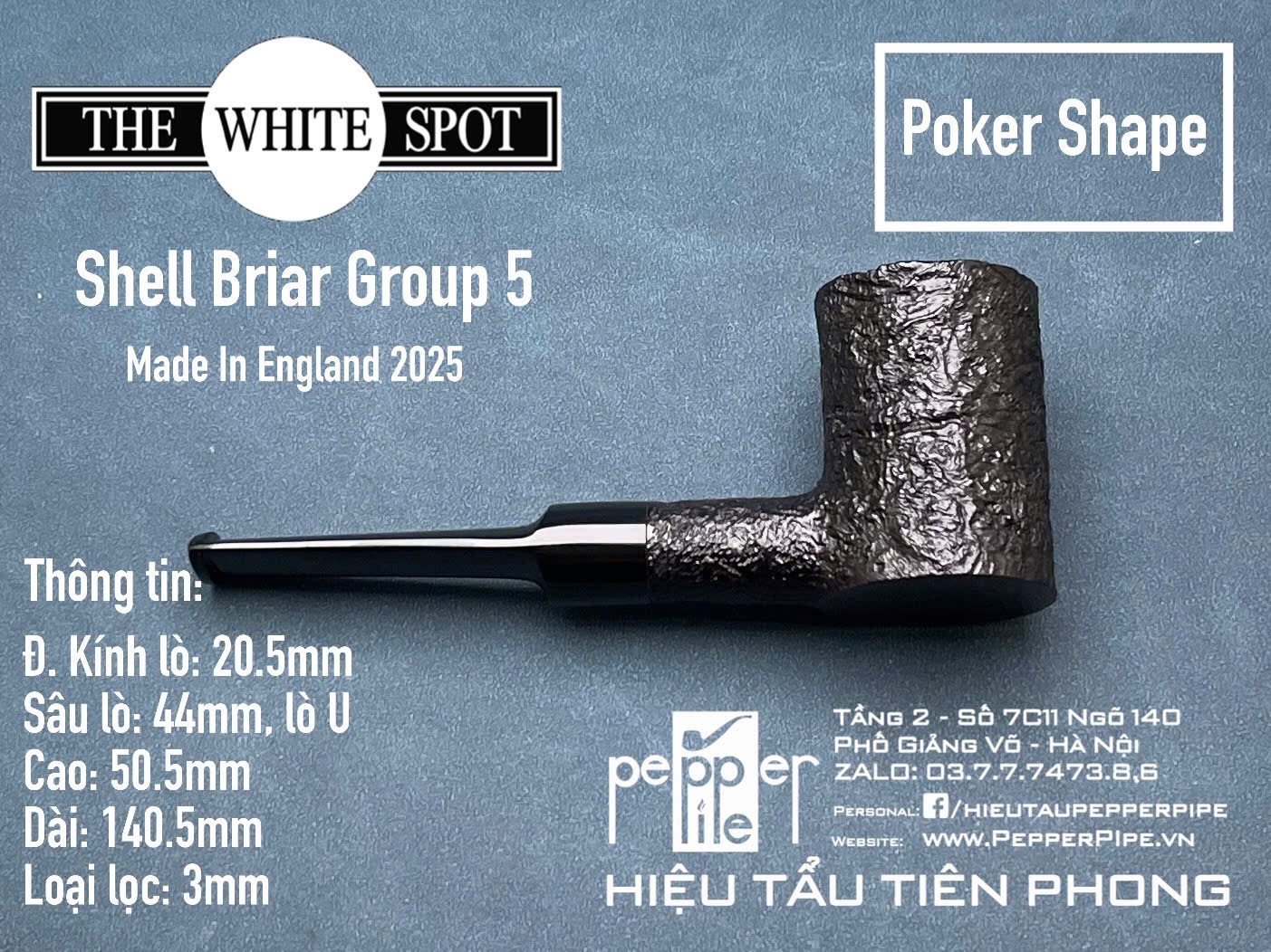 Dunhill Shell Briar Poker Shape - Group 5