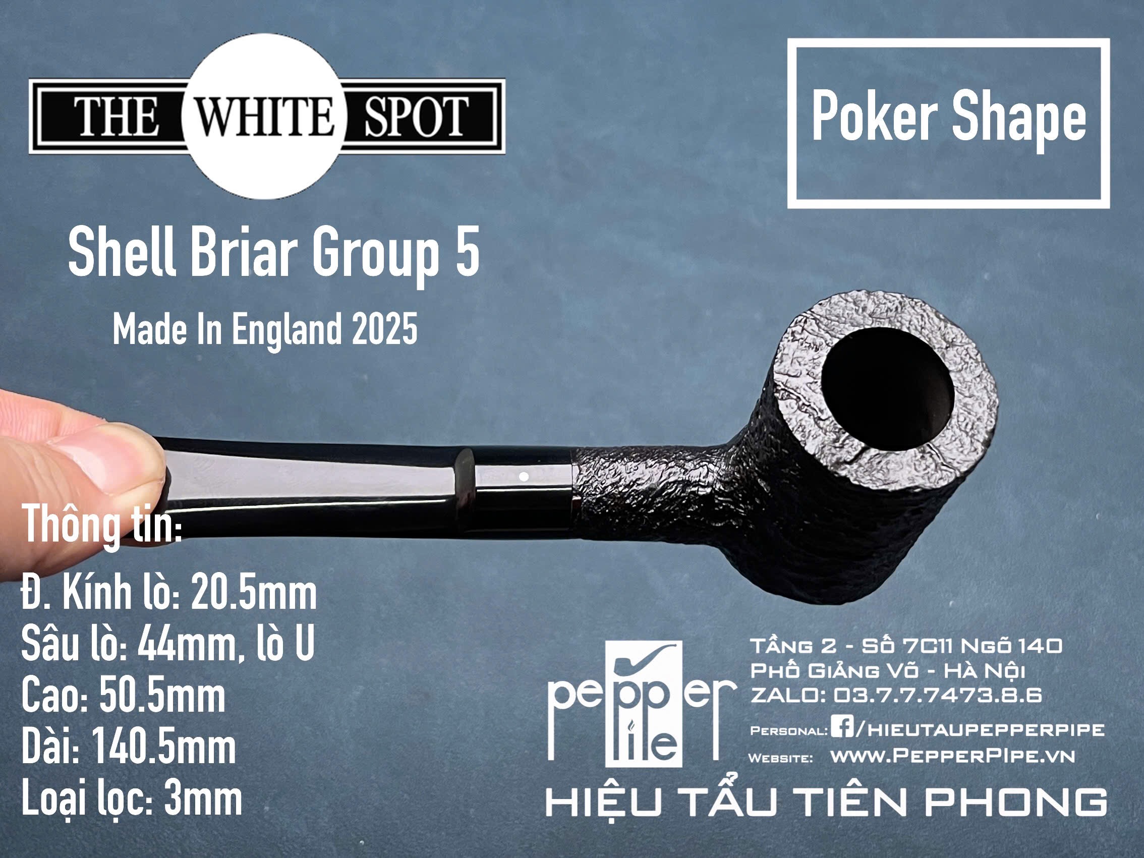 Dunhill Shell Briar Poker Shape - Group 5