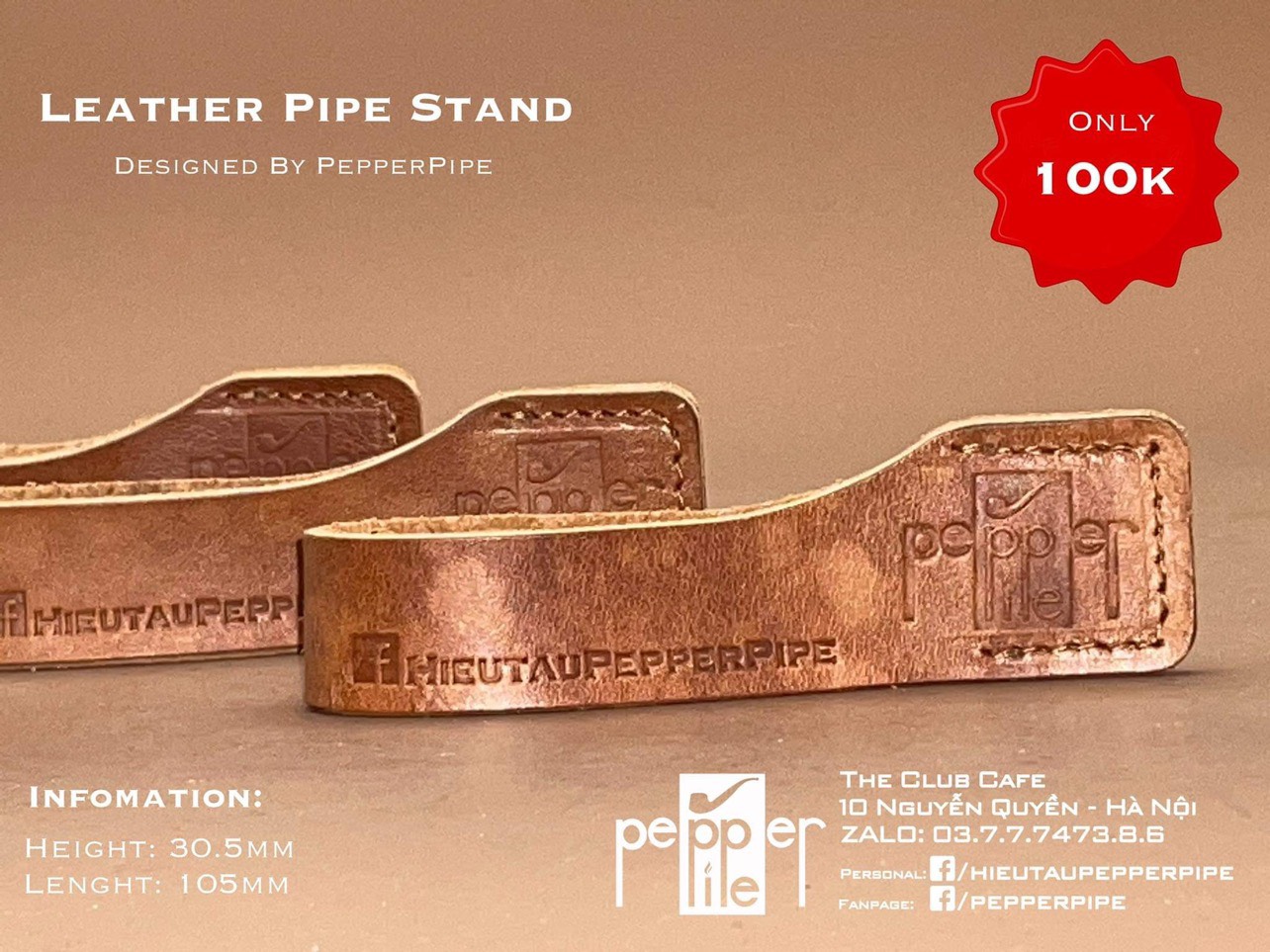 PepperPipe Leather Stand