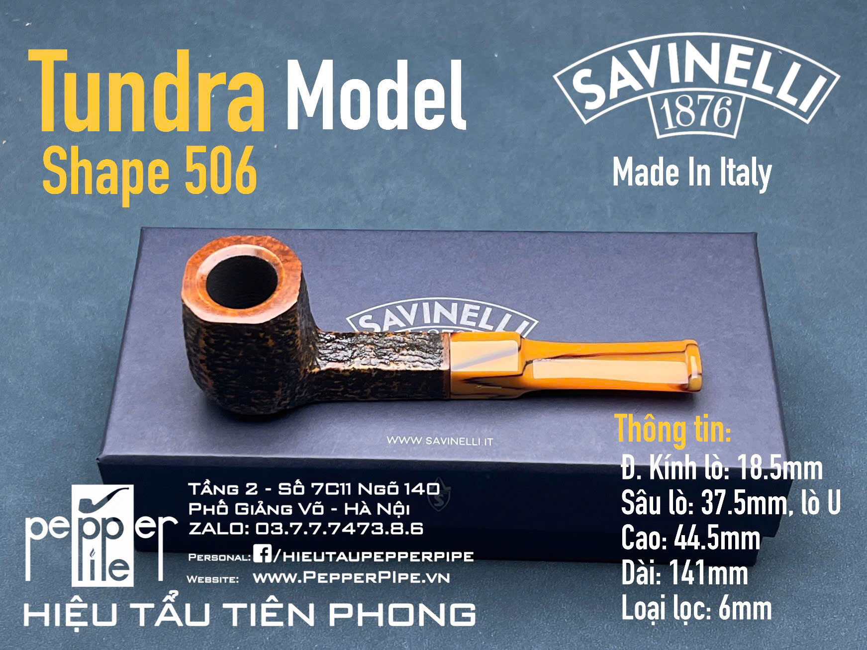 Savinelli Tundra Rustic Shape 506