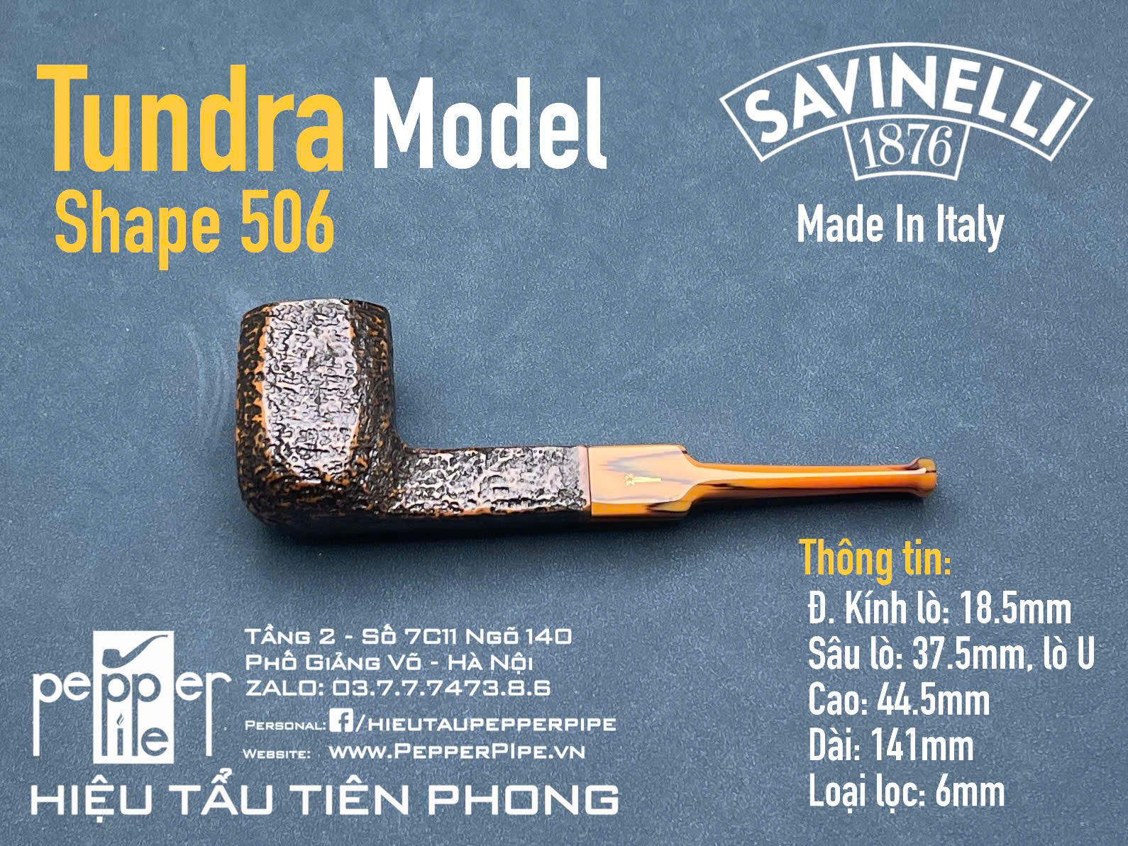 Savinelli Tundra Rustic Shape 506