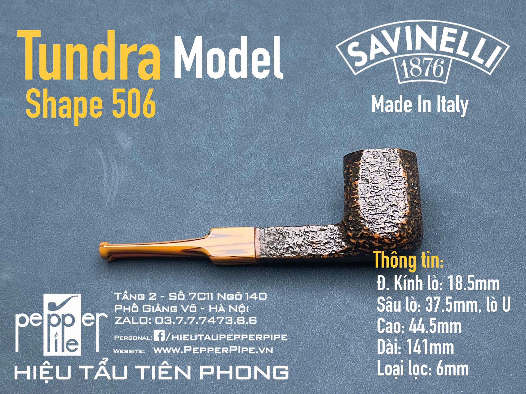 Savinelli Tundra Rustic Shape 506