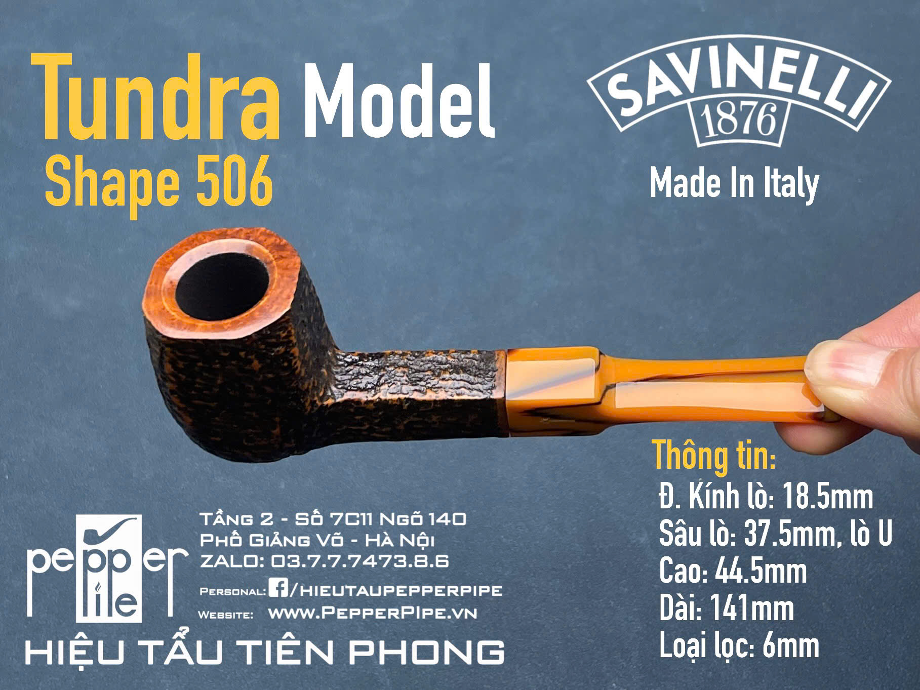 Savinelli Tundra Rustic Shape 506