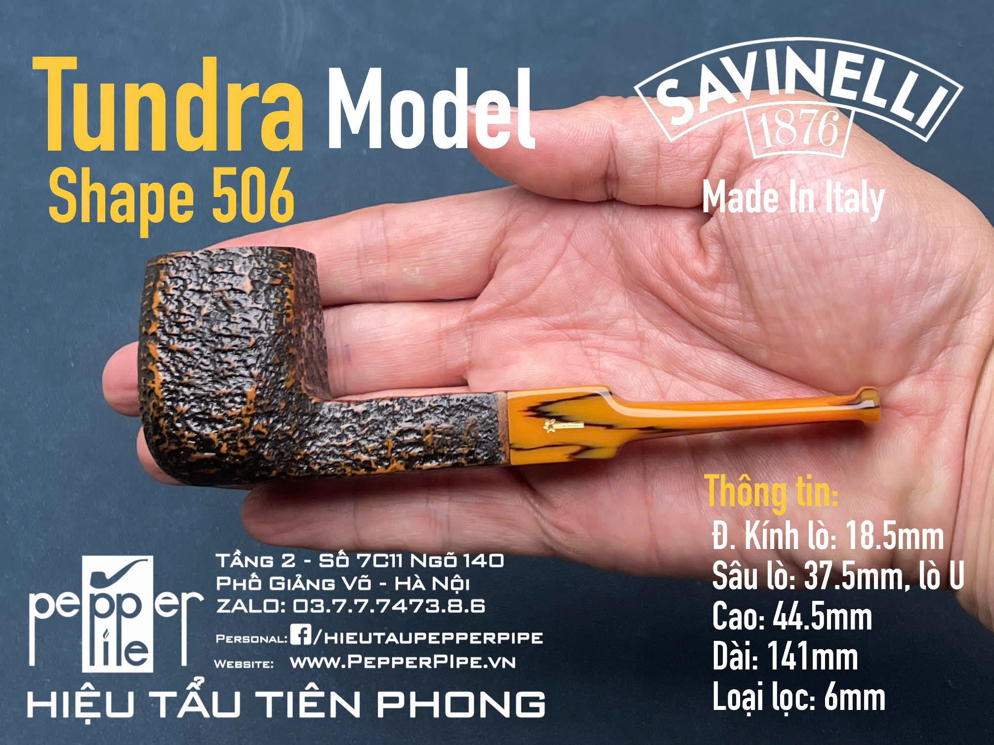 Savinelli Tundra Rustic Shape 506