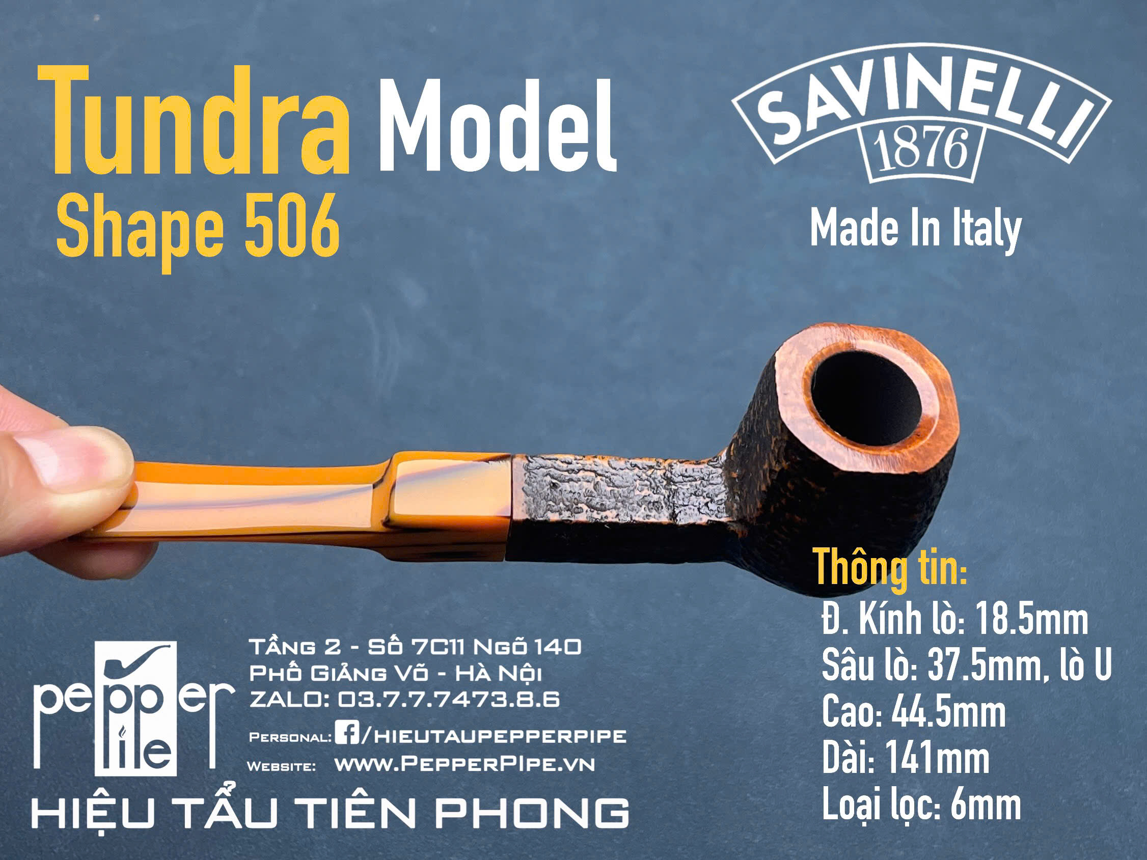 Savinelli Tundra Rustic Shape 506