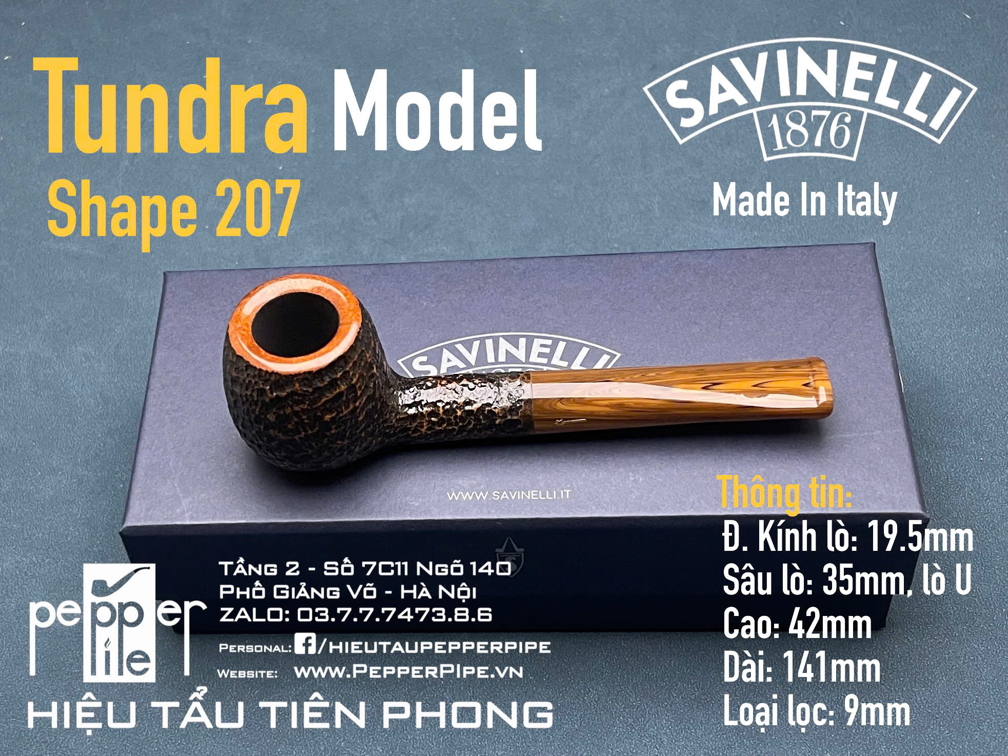 Savinelli Tundra Rustic Shape 207