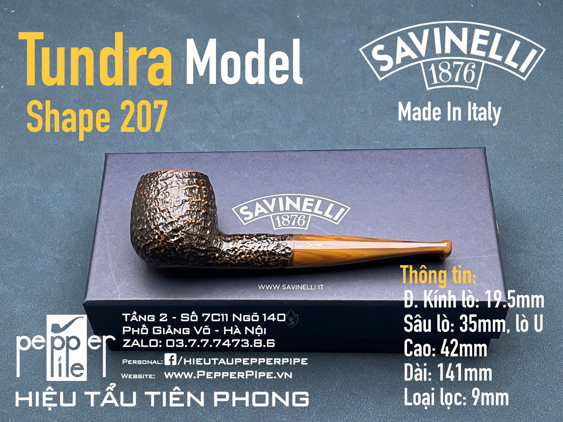 Savinelli Tundra Rustic Shape 207