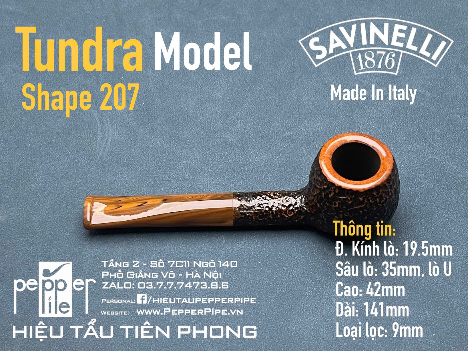 Savinelli Tundra Rustic Shape 207