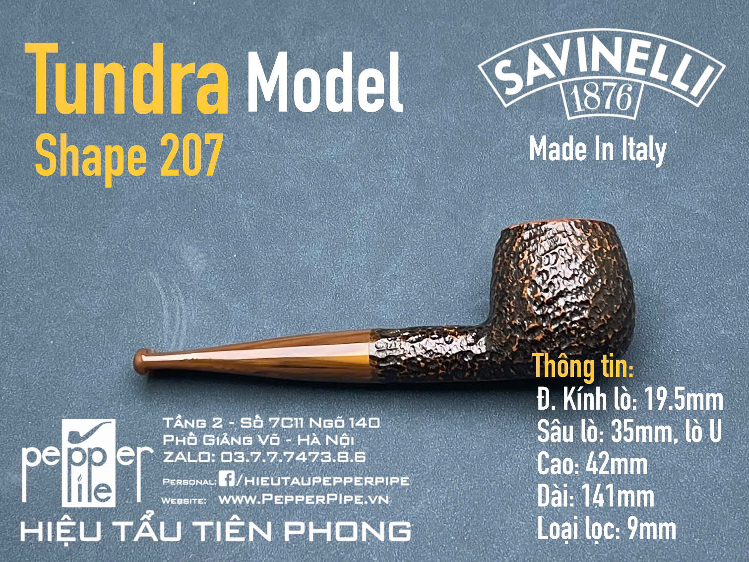Savinelli Tundra Rustic Shape 207