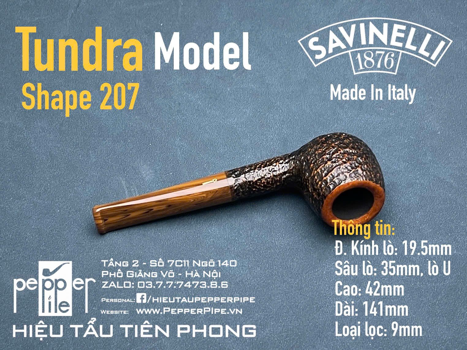 Savinelli Tundra Rustic Shape 207