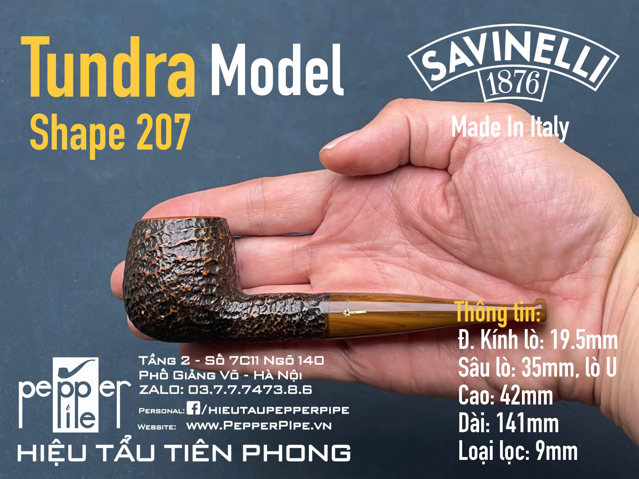 Savinelli Tundra Rustic Shape 207