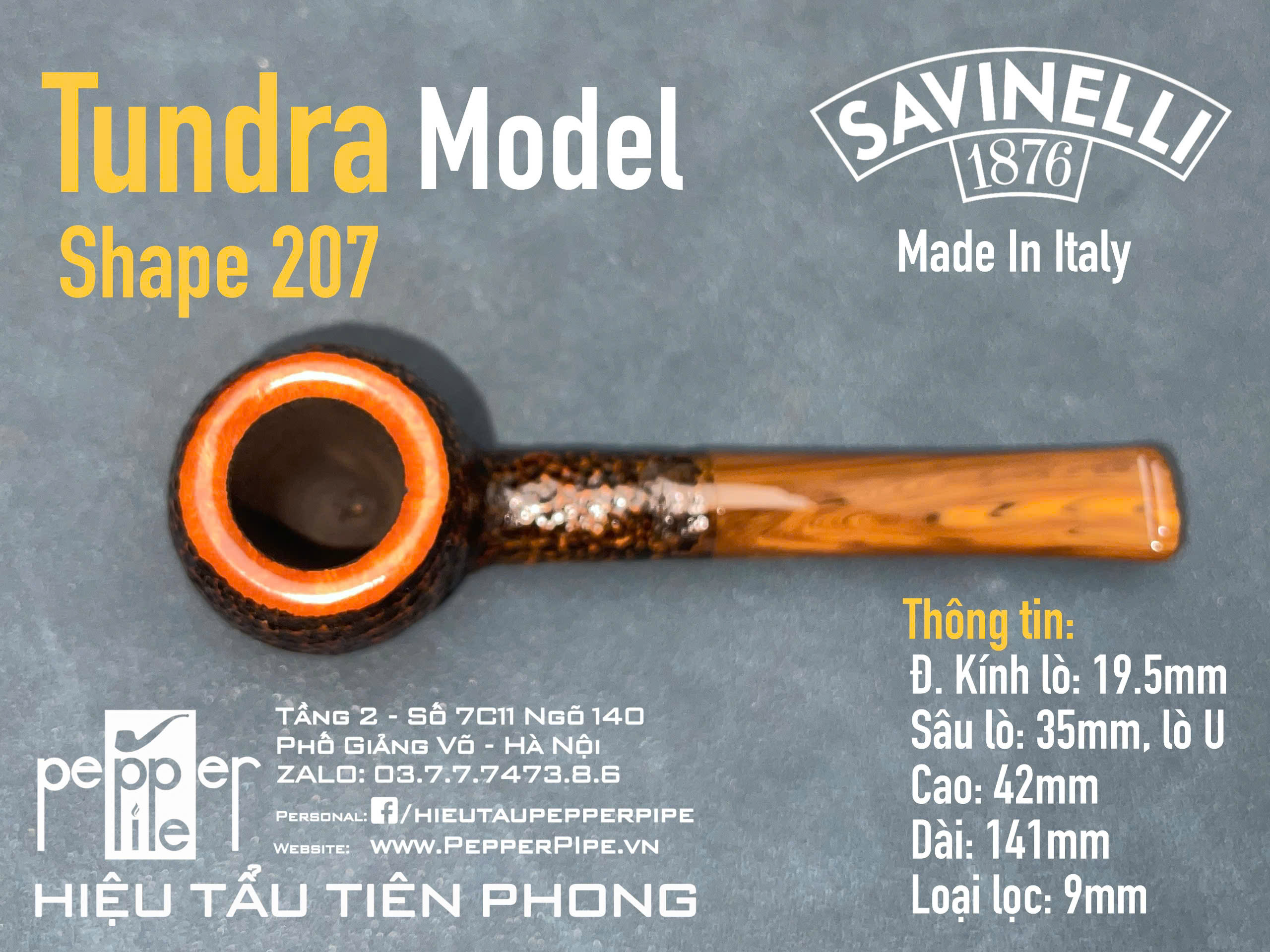 Savinelli Tundra Rustic Shape 207