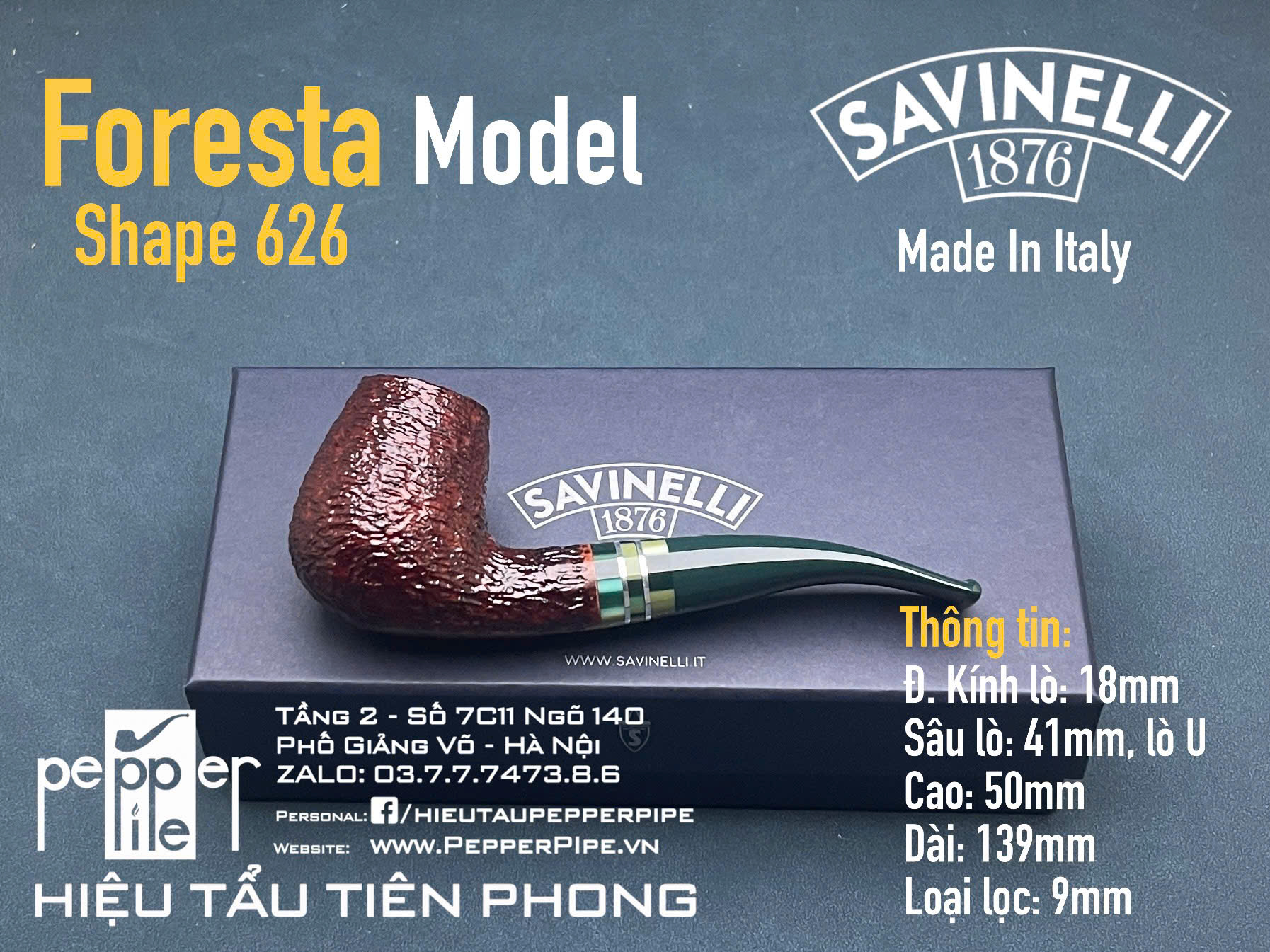 Savinelli Foresta Rustic Shape 628