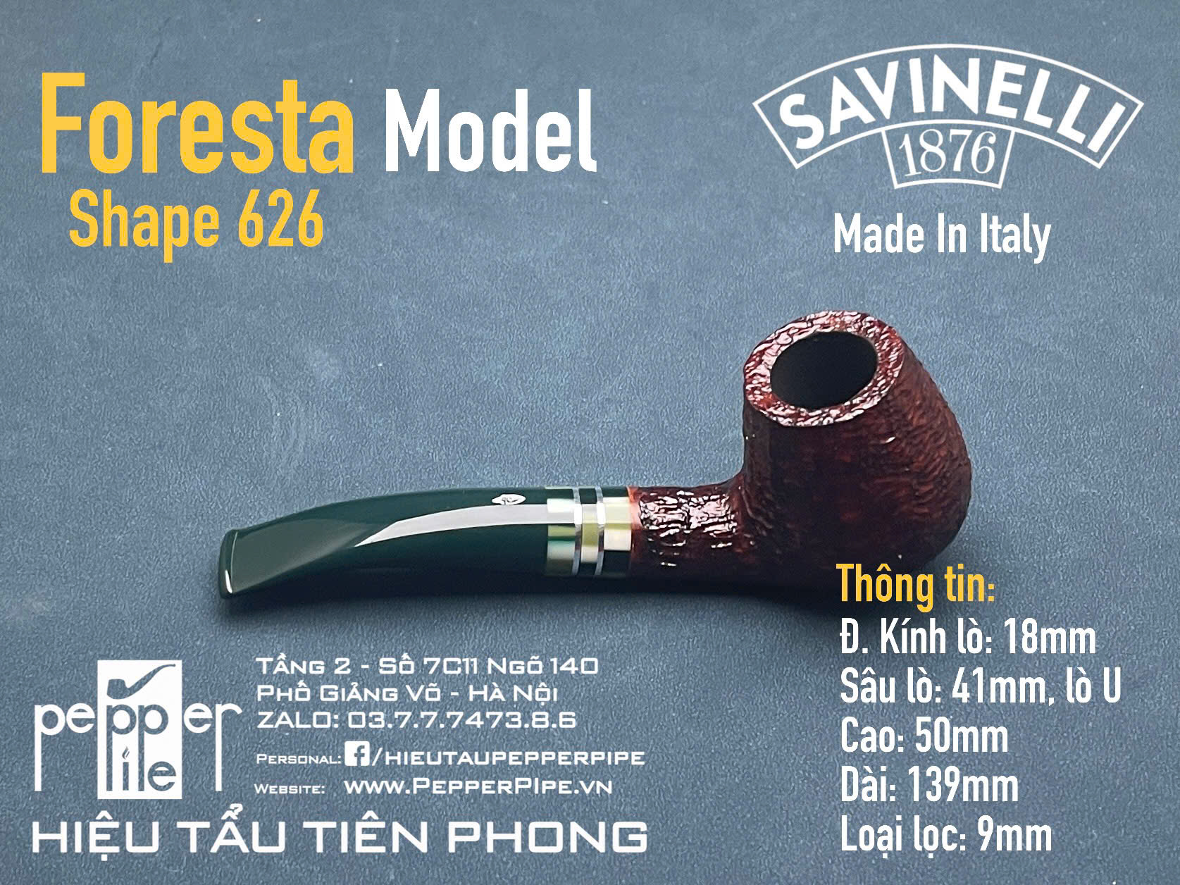 Savinelli Foresta Rustic Shape 628