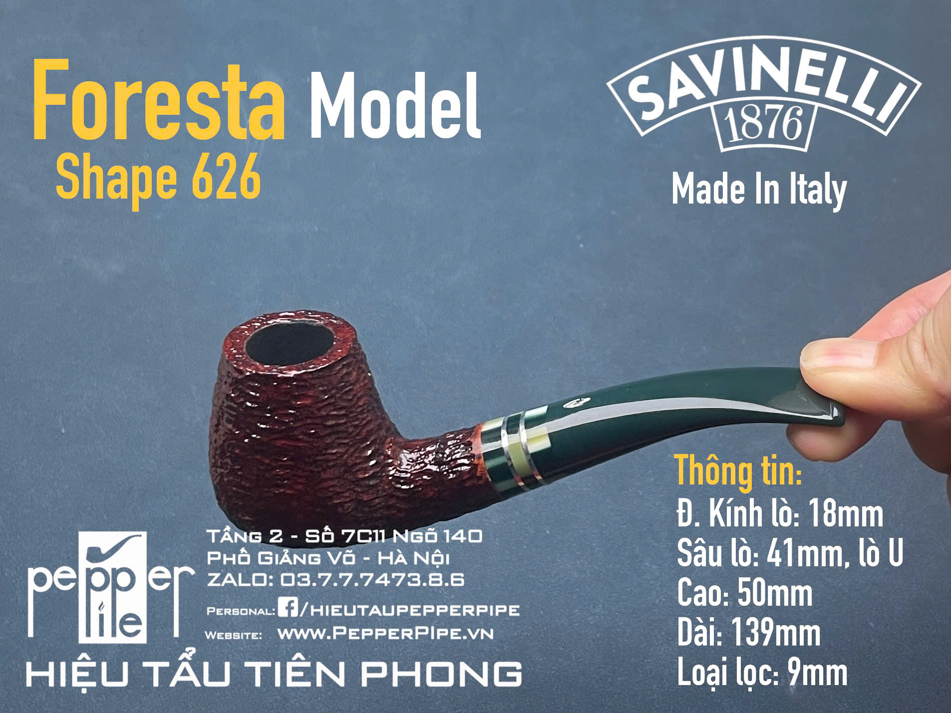 Savinelli Foresta Rustic Shape 628