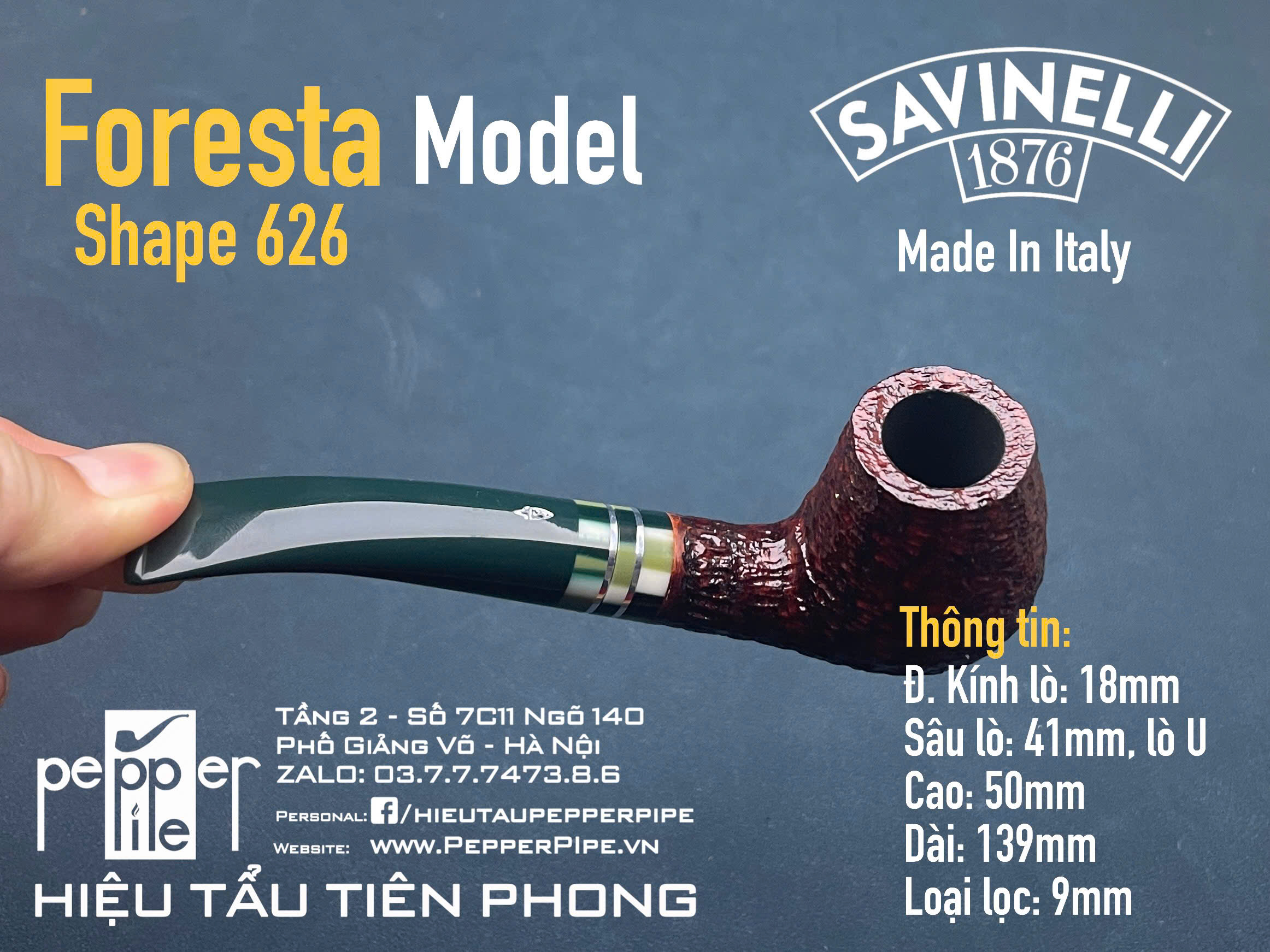 Savinelli Foresta Rustic Shape 628