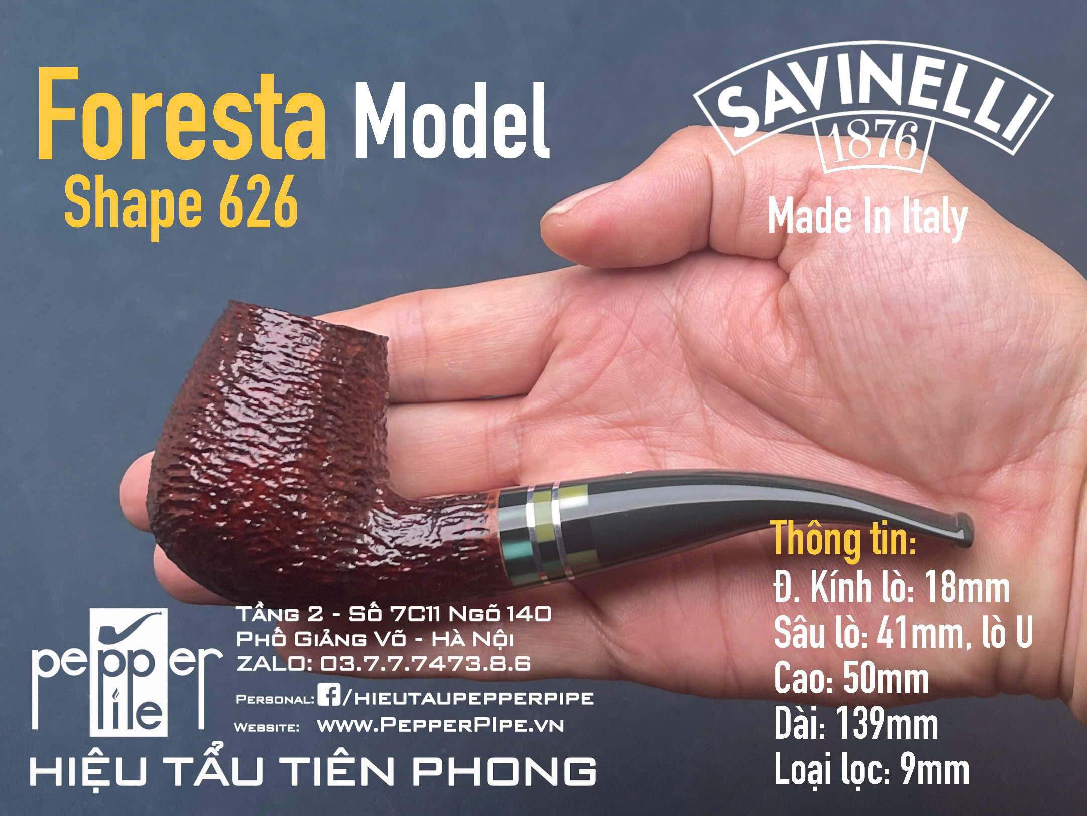 Savinelli Foresta Rustic Shape 628