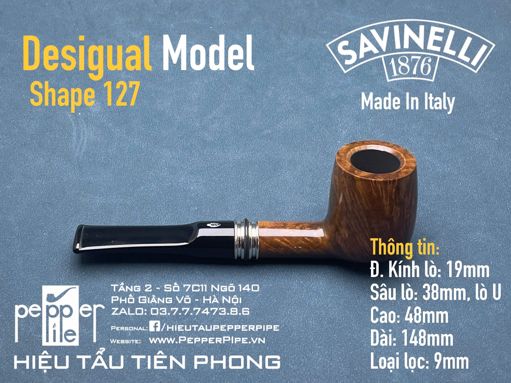 Savinelli Desigual Smooth Shape 127