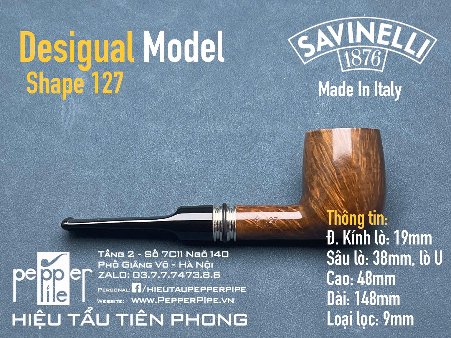 Savinelli Desigual Smooth Shape 127