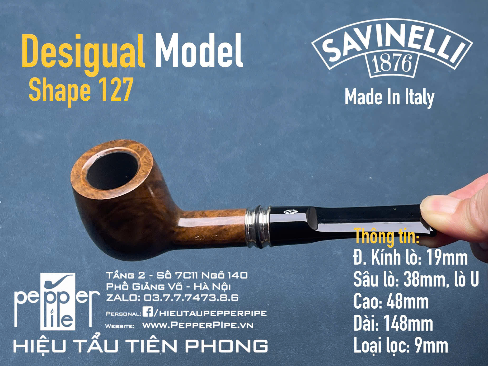 Savinelli Desigual Smooth Shape 127