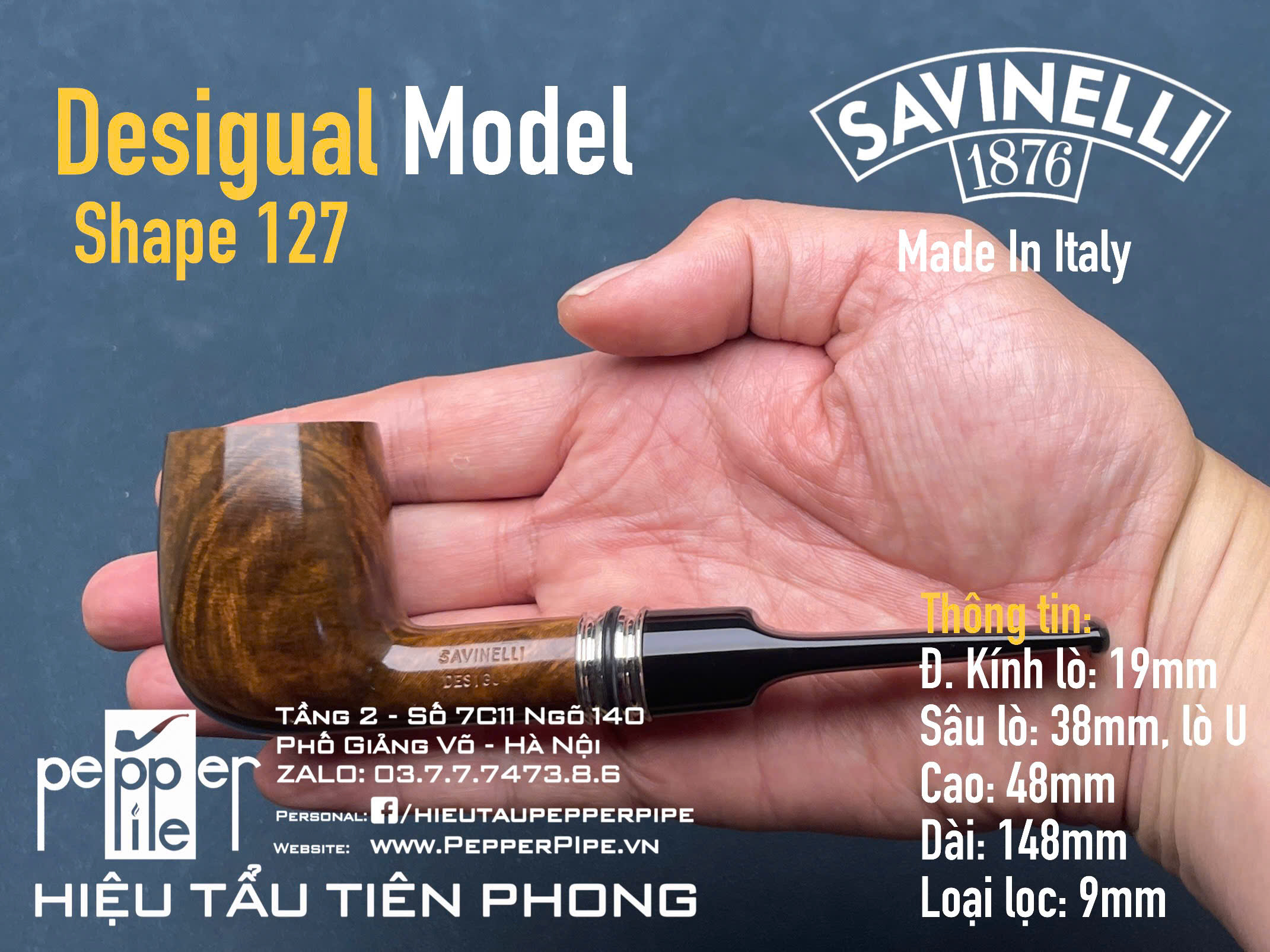 Savinelli Desigual Smooth Shape 127