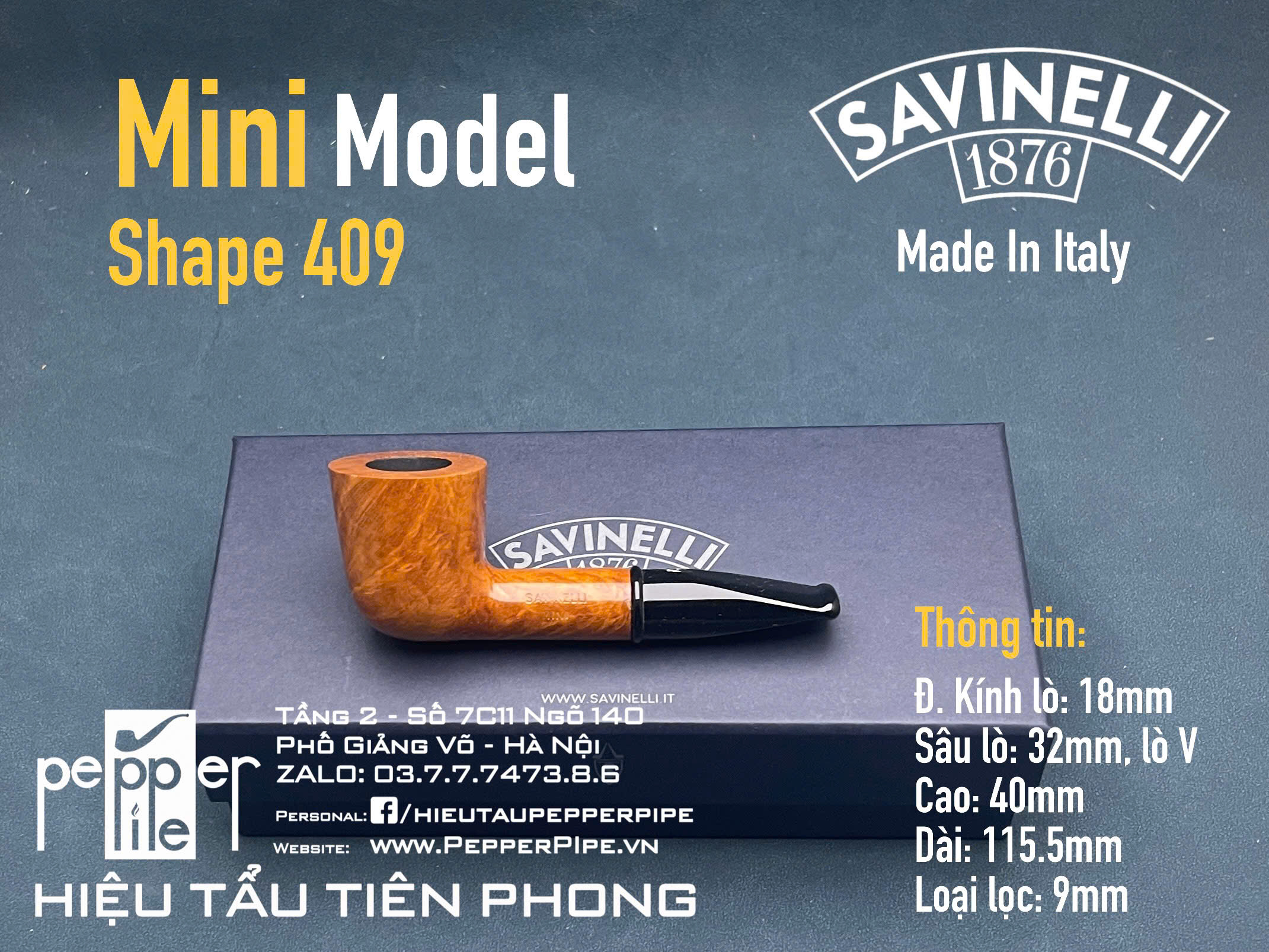 Savinelli Mini Smooth Shape 409