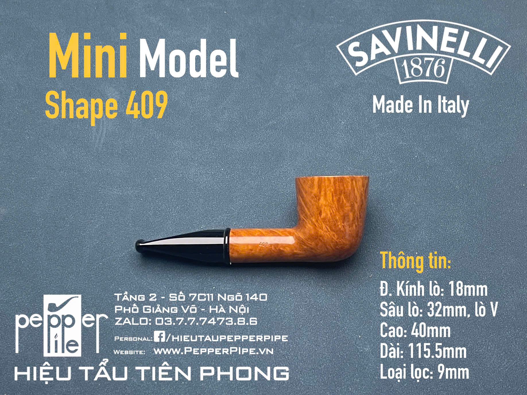 Savinelli Mini Smooth Shape 409