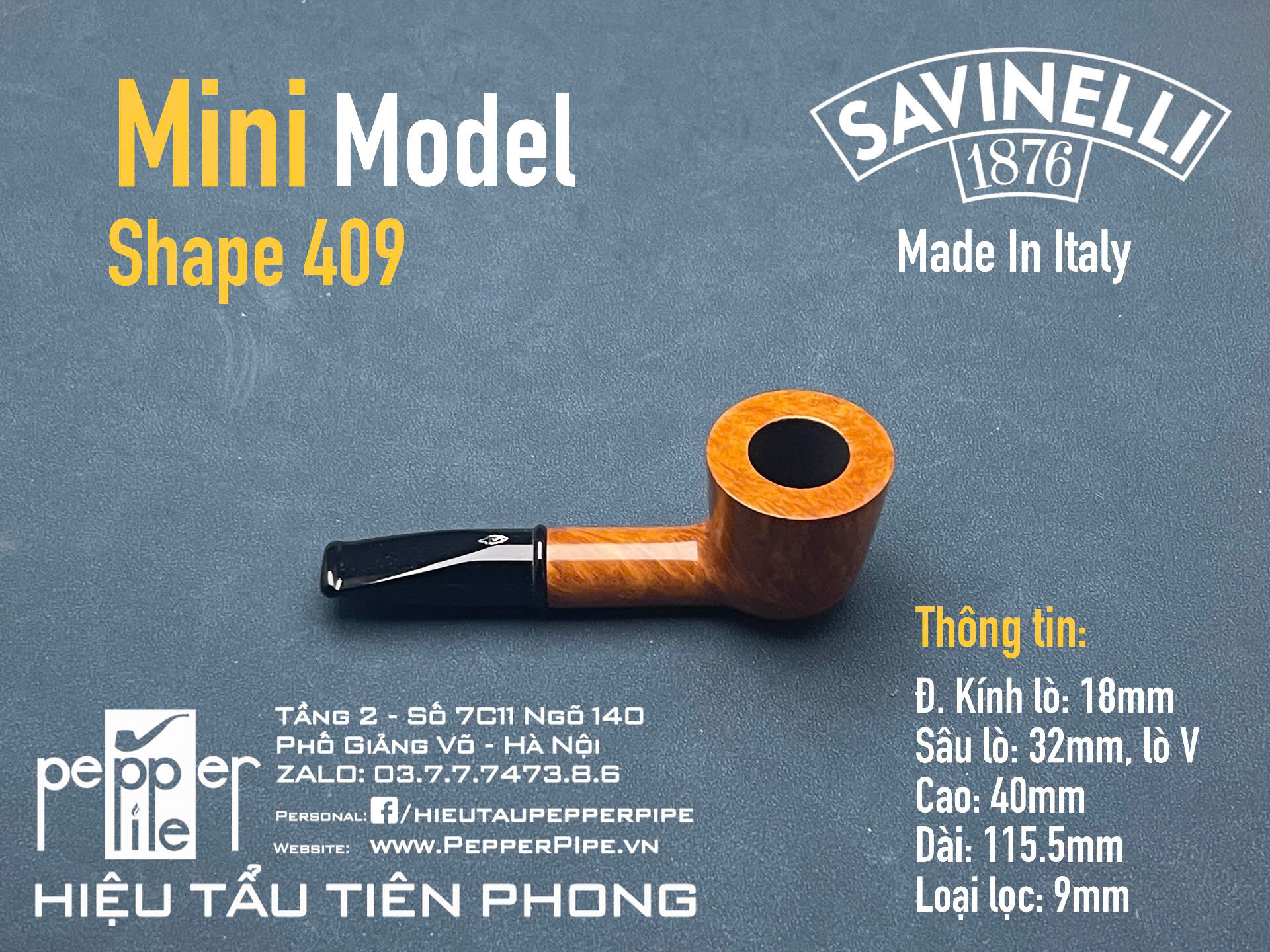 Savinelli Mini Smooth Shape 409