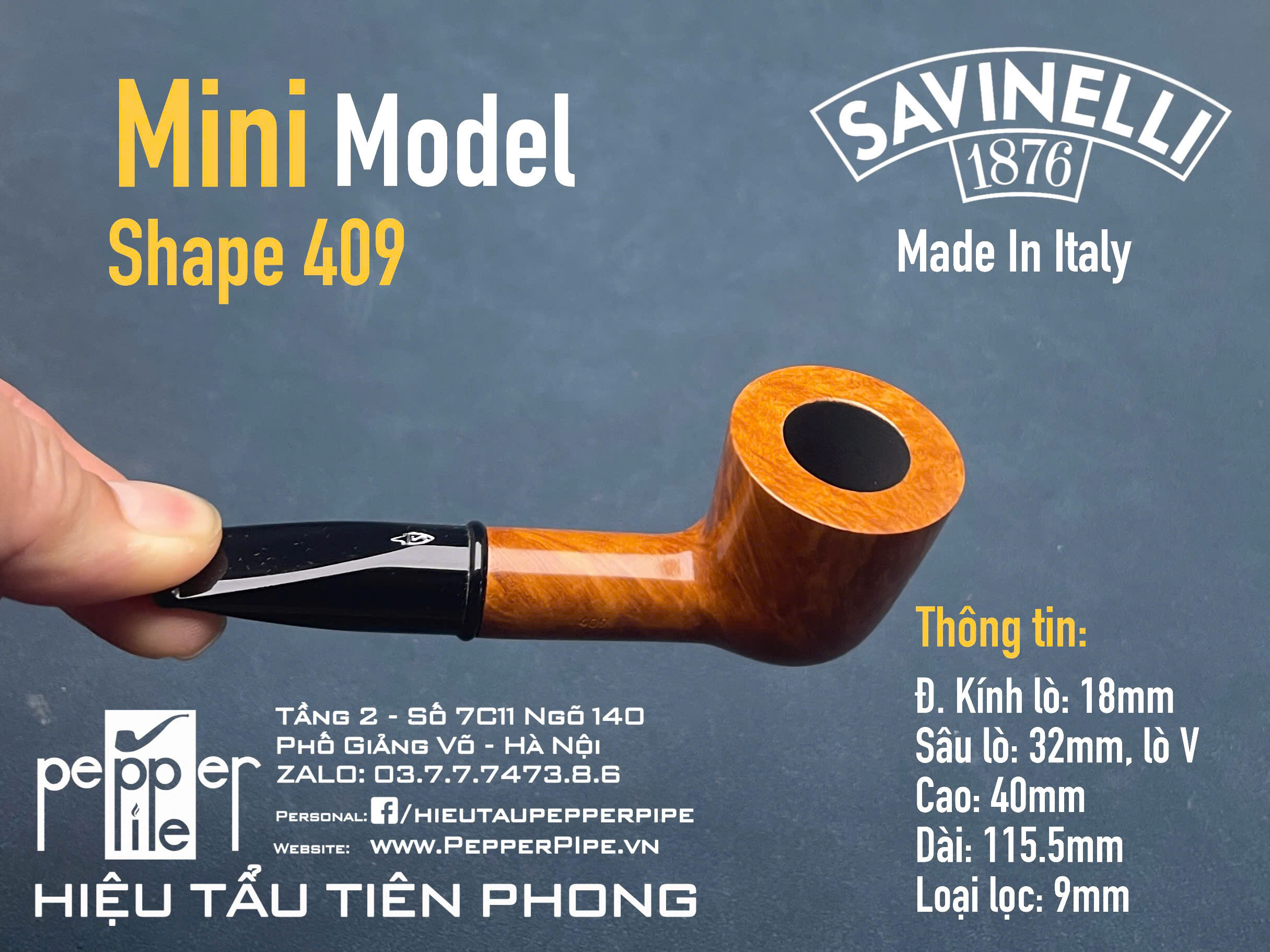 Savinelli Mini Smooth Shape 409