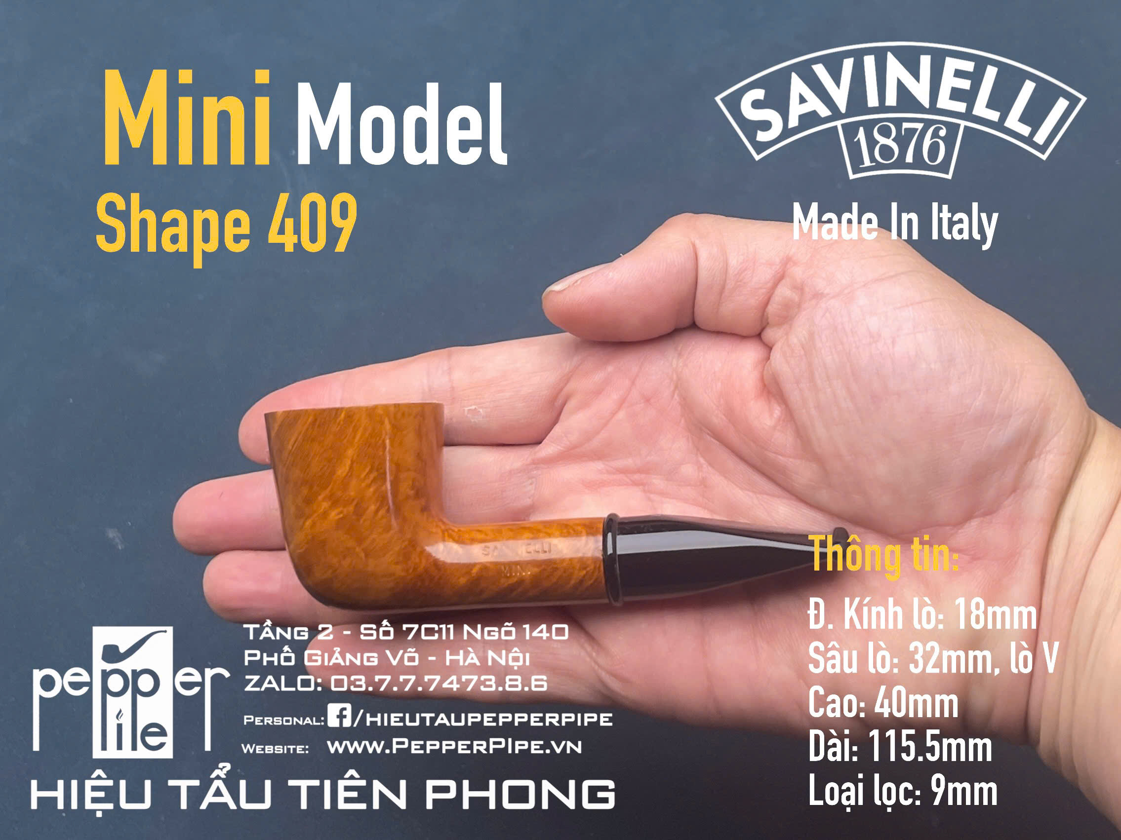 Savinelli Mini Smooth Shape 409