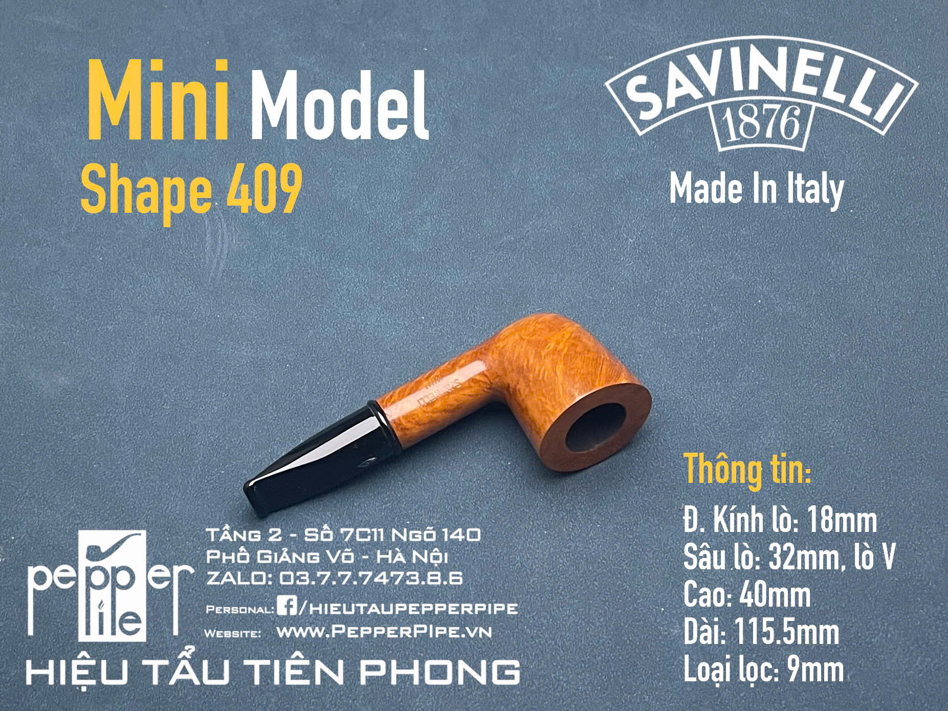 Savinelli Mini Smooth Shape 409