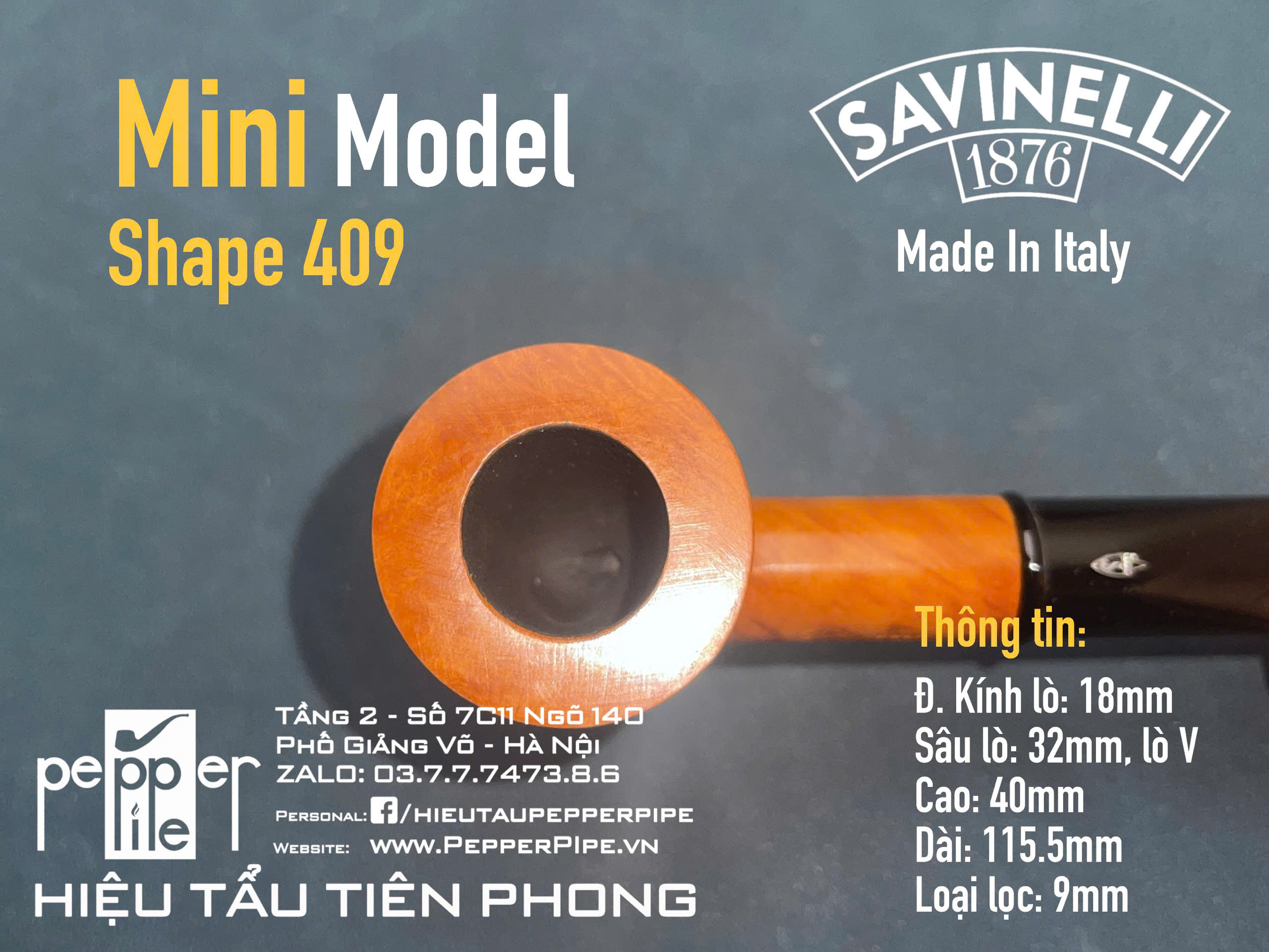 Savinelli Mini Smooth Shape 409