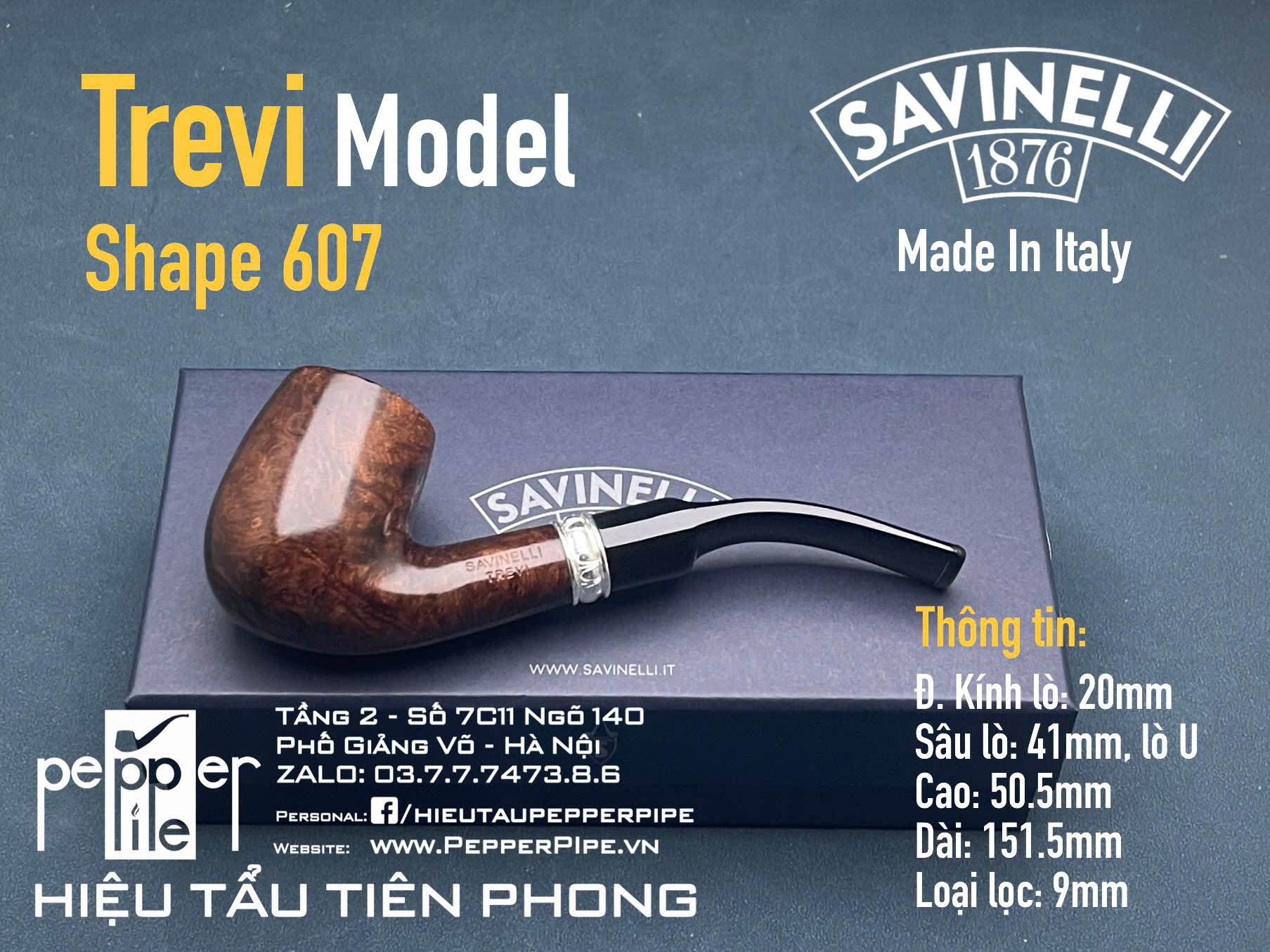Savinelli Trevi Smooth Shape 607