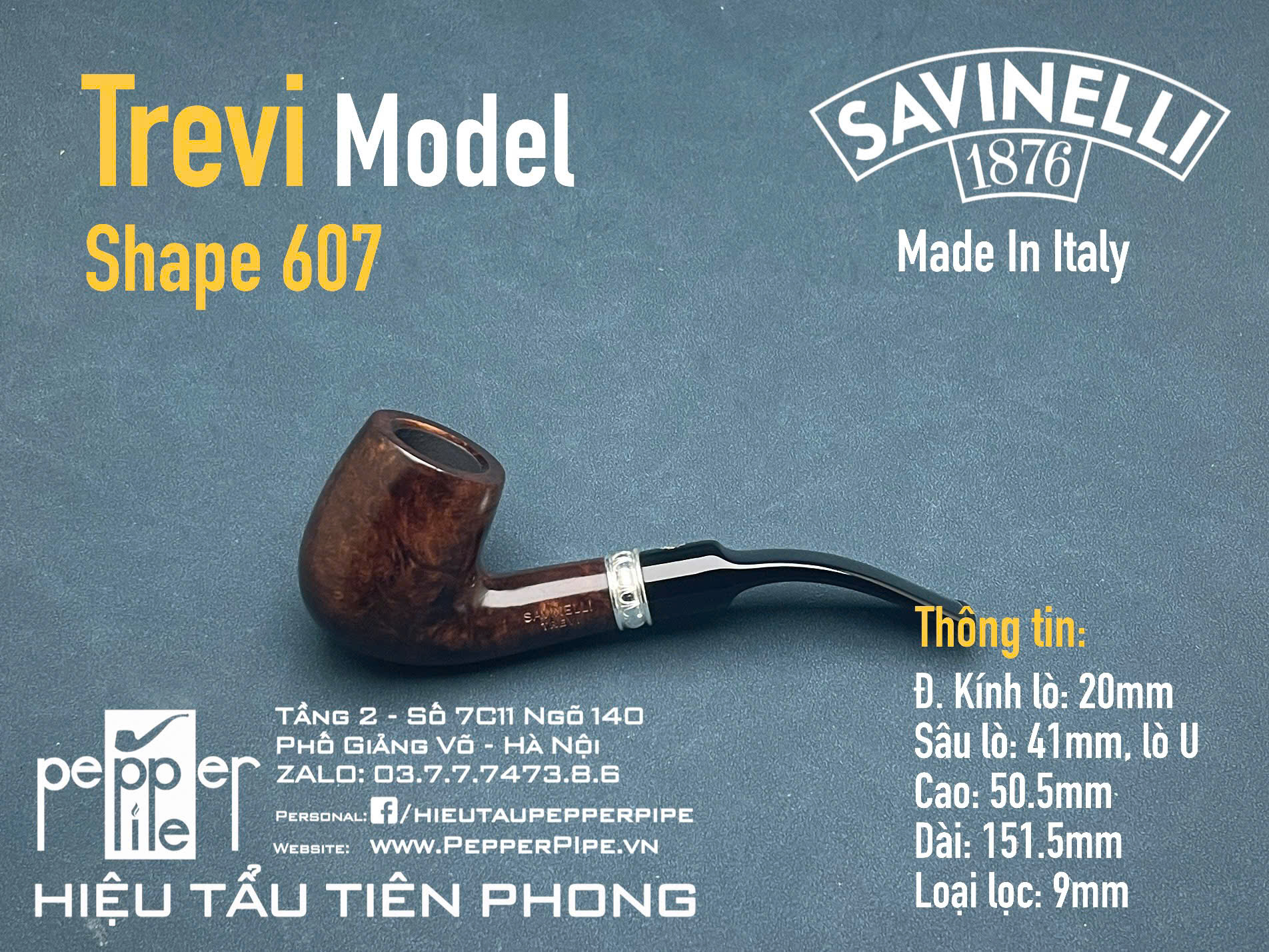 Savinelli Trevi Smooth Shape 607