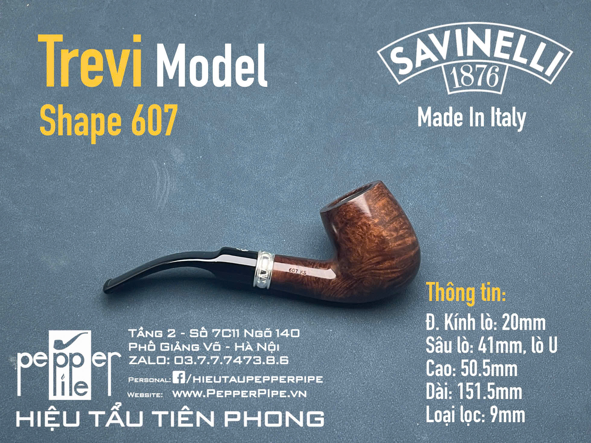 Savinelli Trevi Smooth Shape 607
