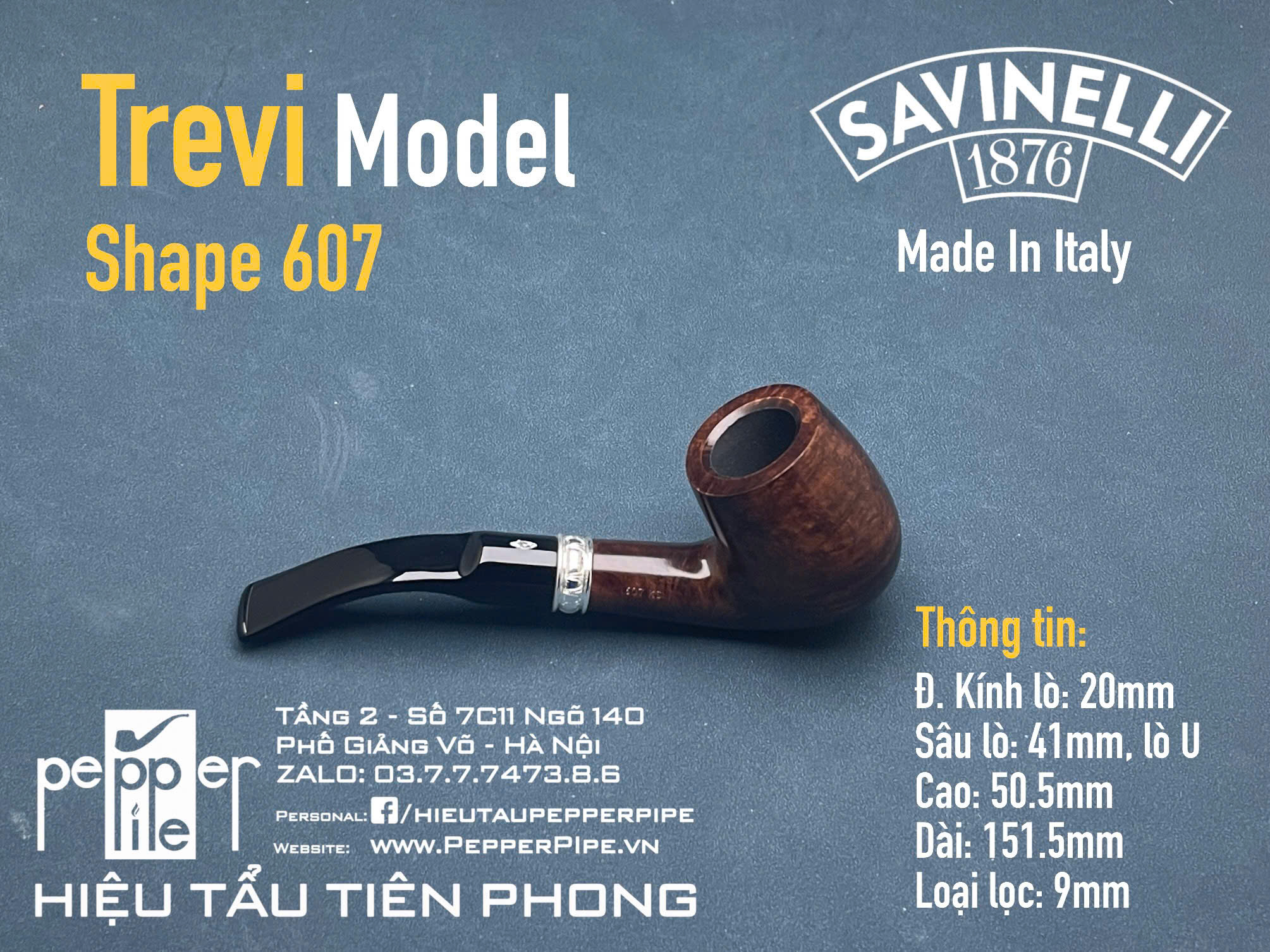 Savinelli Trevi Smooth Shape 607