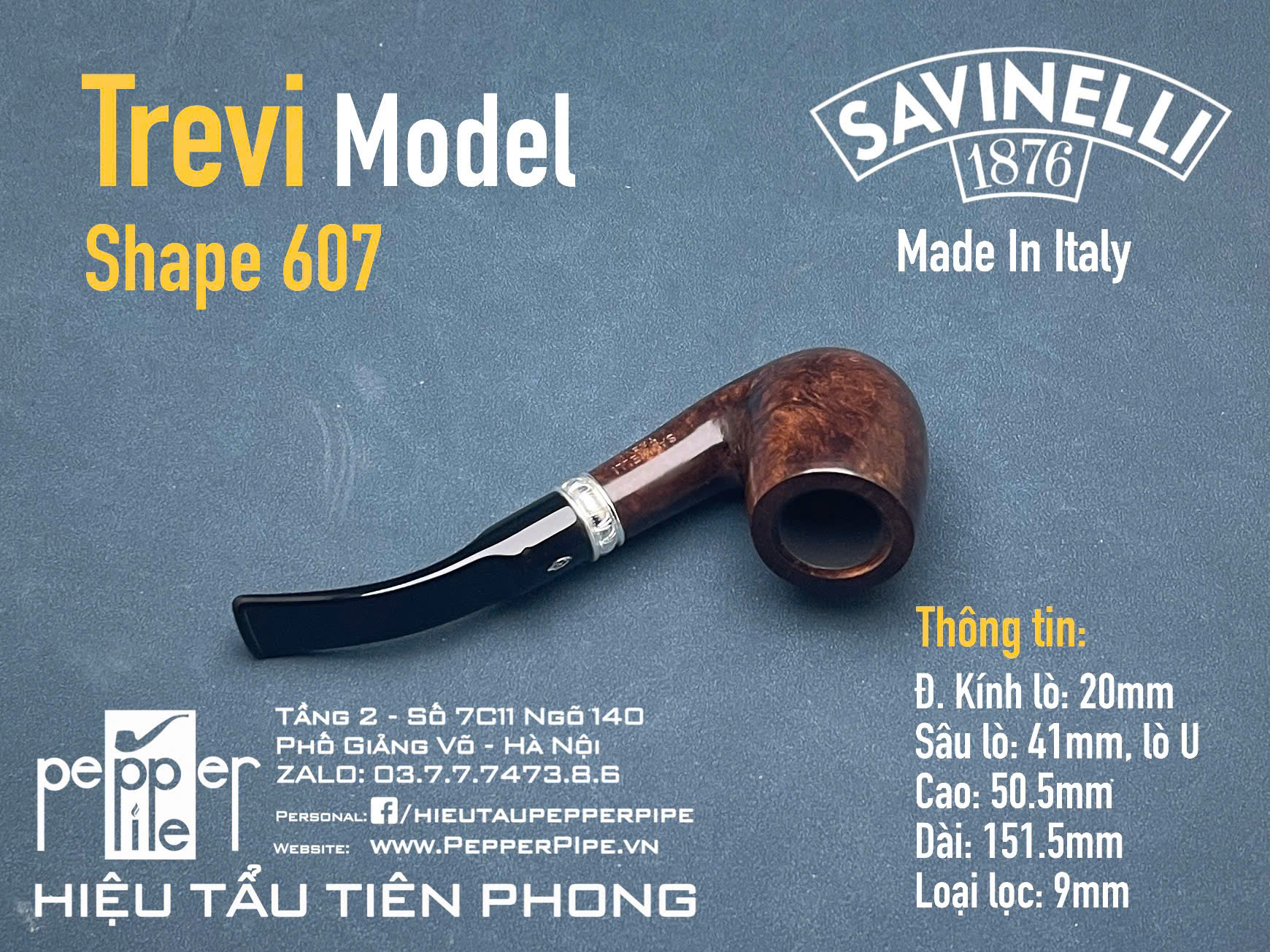 Savinelli Trevi Smooth Shape 607