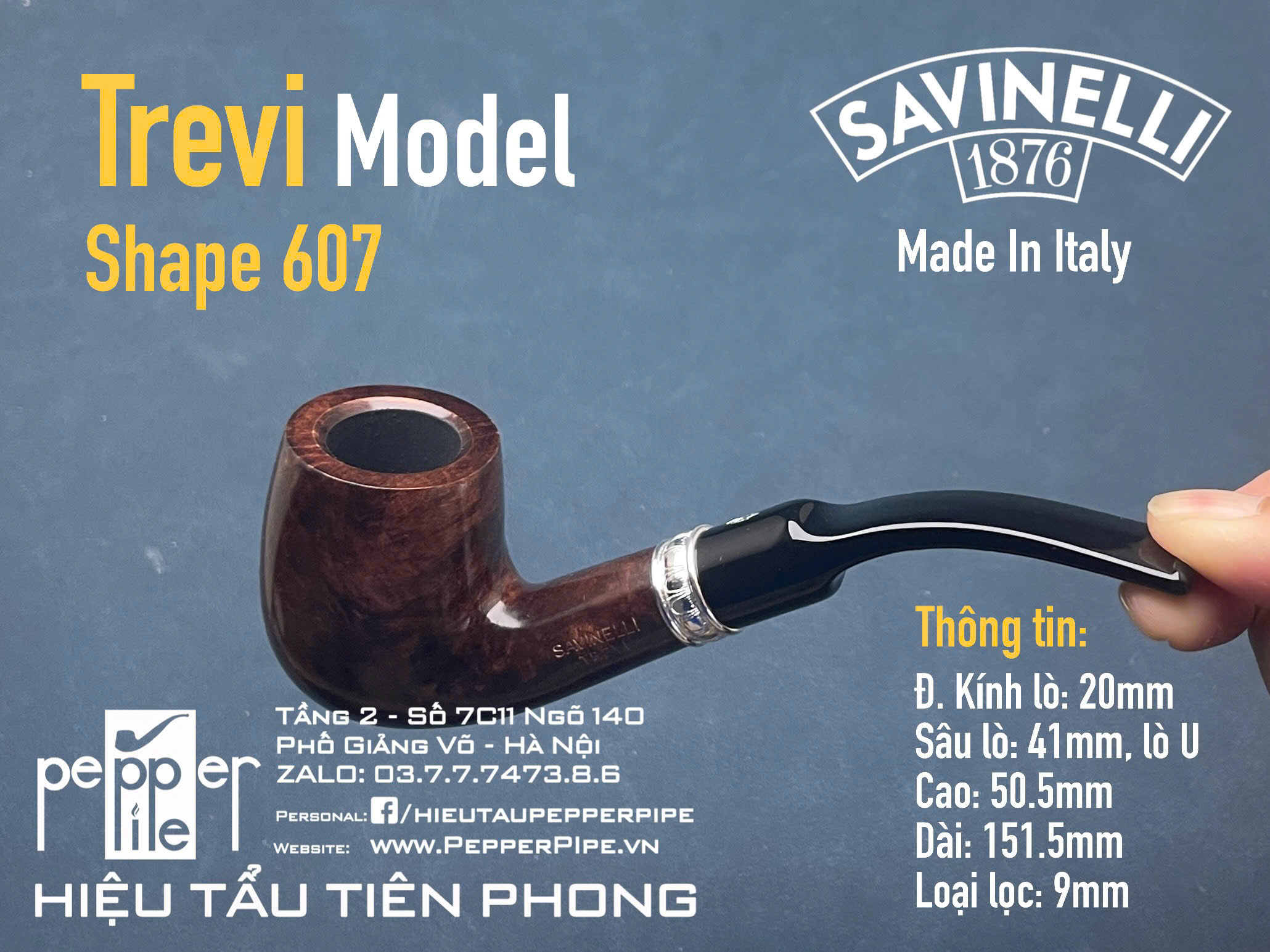 Savinelli Trevi Smooth Shape 607