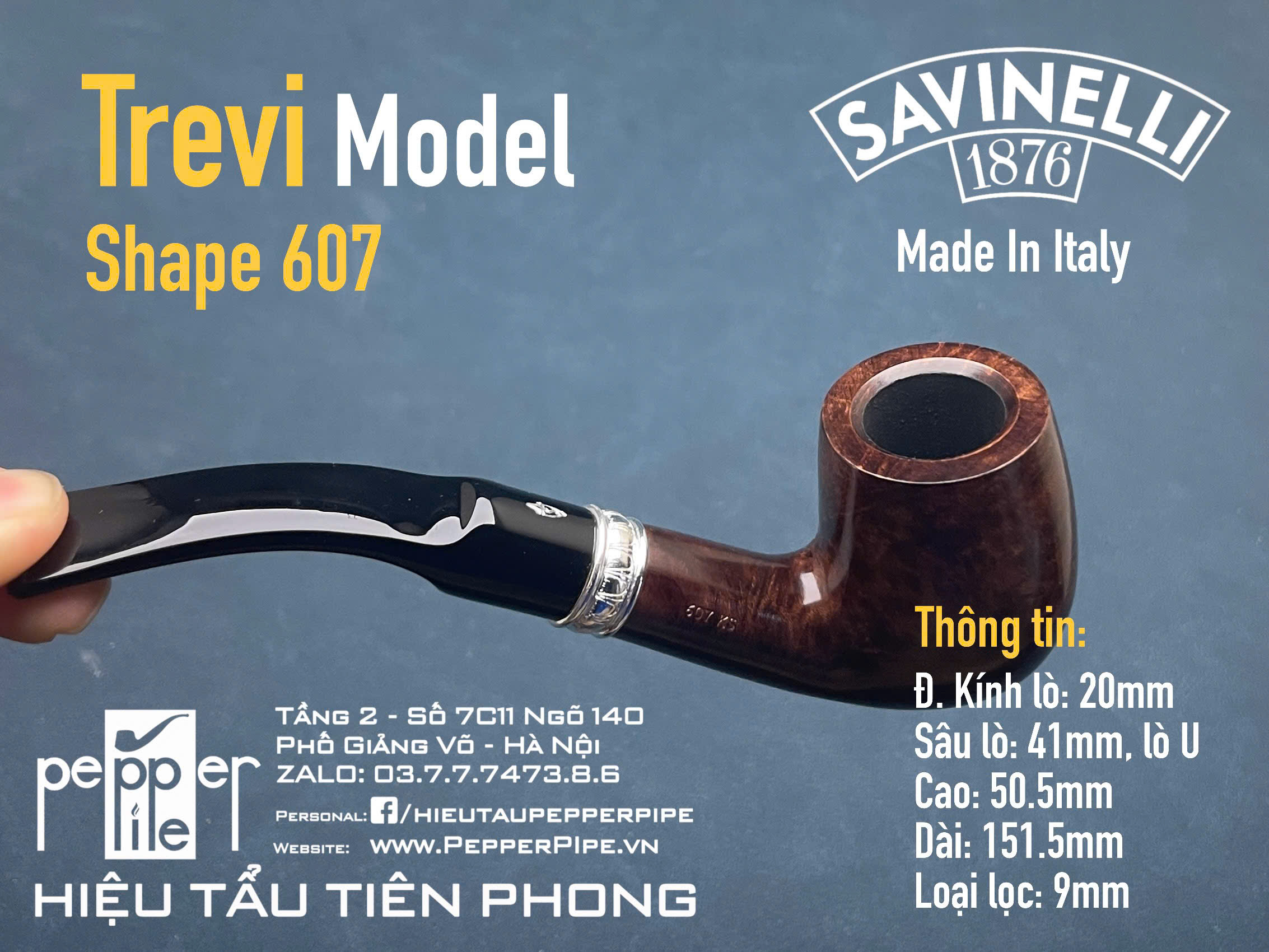 Savinelli Trevi Smooth Shape 607