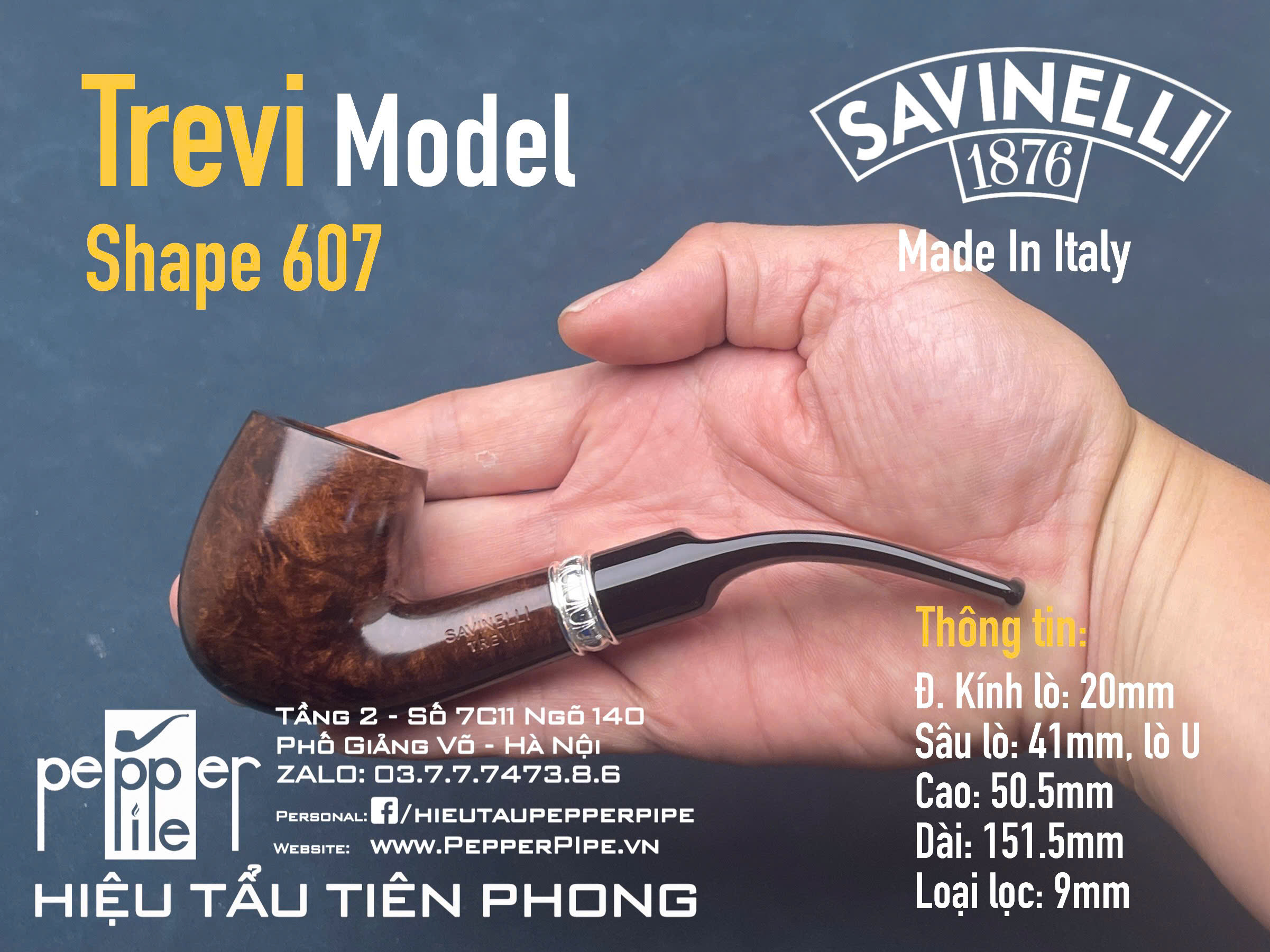 Savinelli Trevi Smooth Shape 607