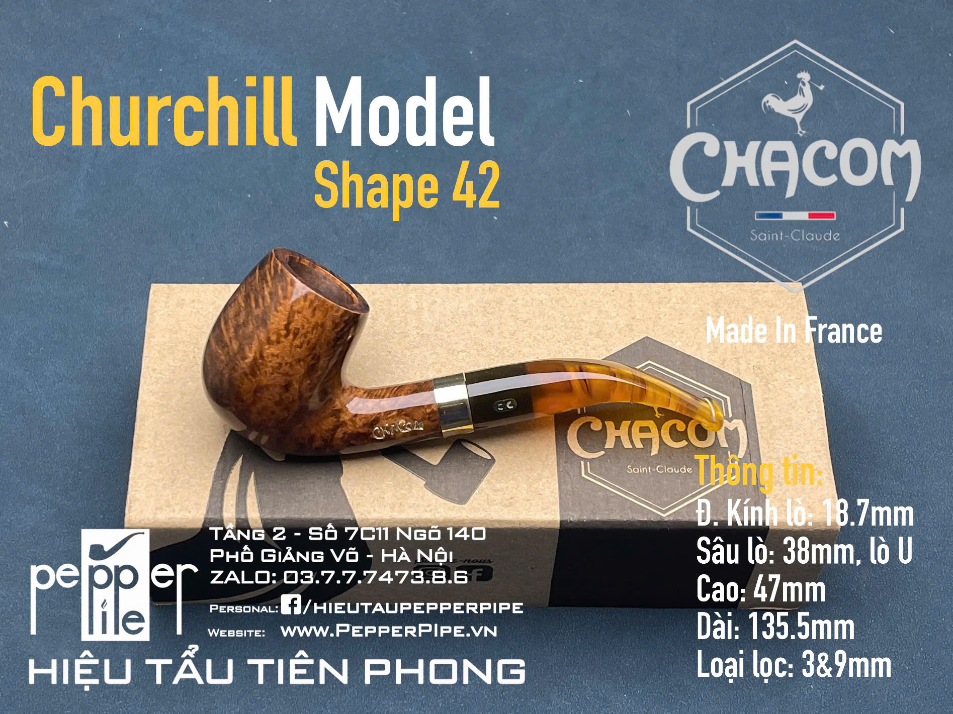 Chacom Churchill Smooth Shape 42