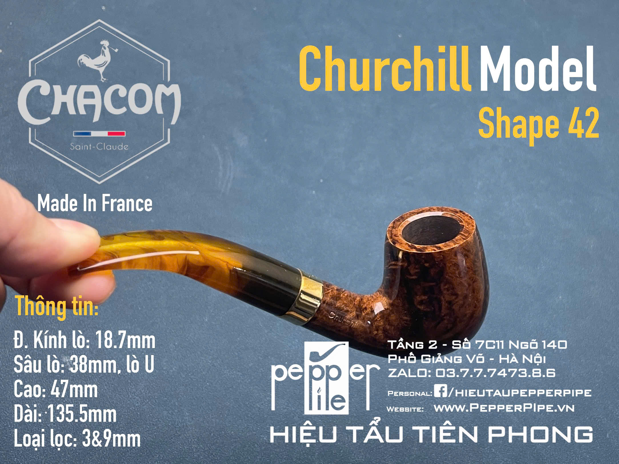 Chacom Churchill Smooth Shape 42