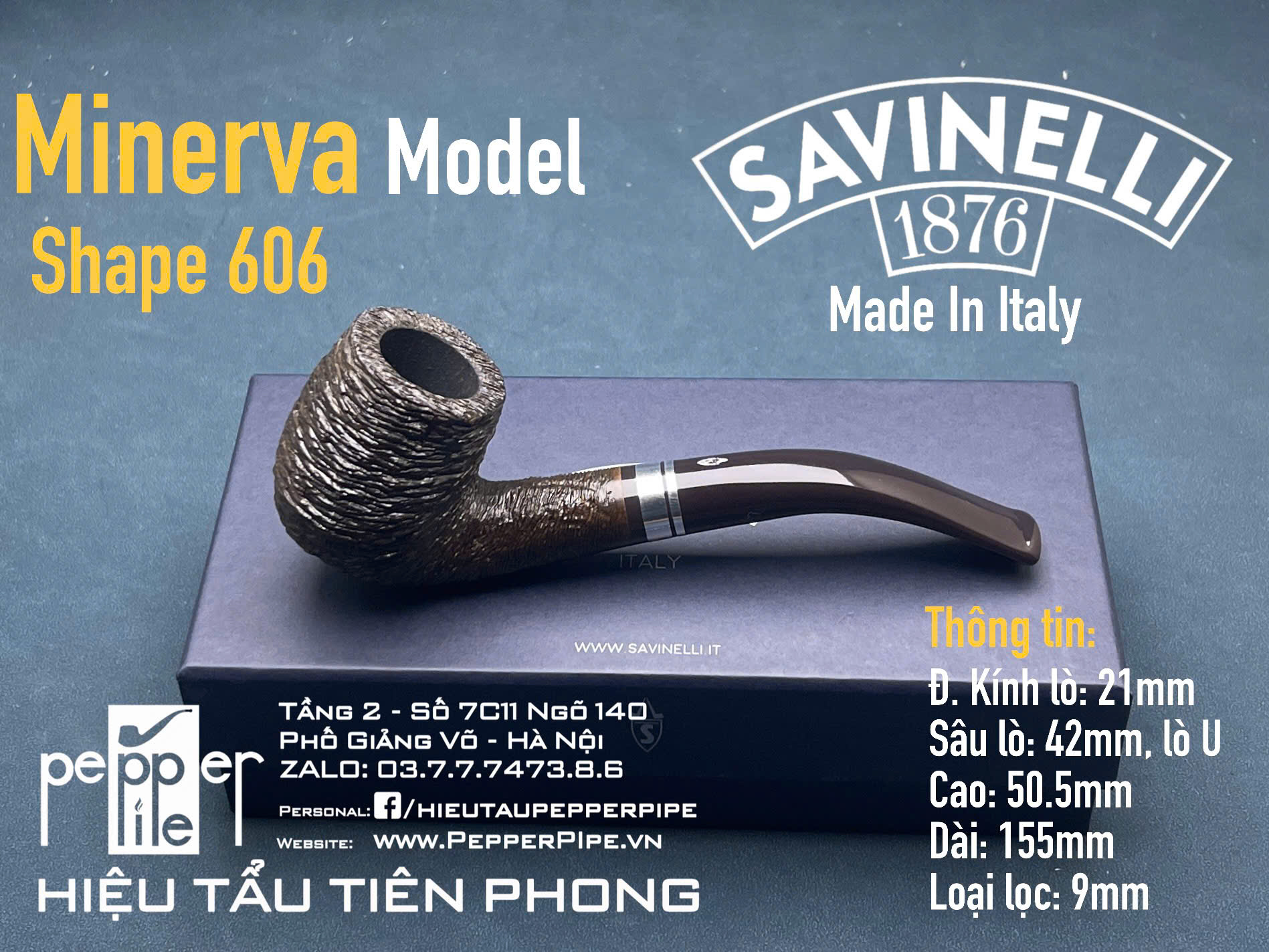 Savinelli Minerva Rustic Shape 606