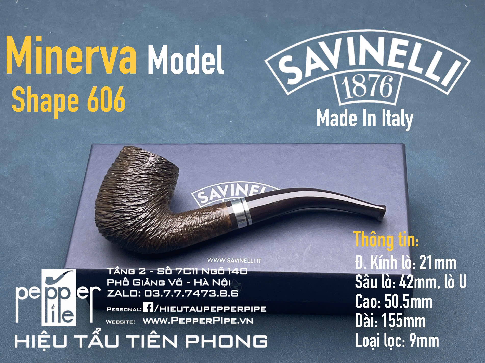 Savinelli Minerva Rustic Shape 606