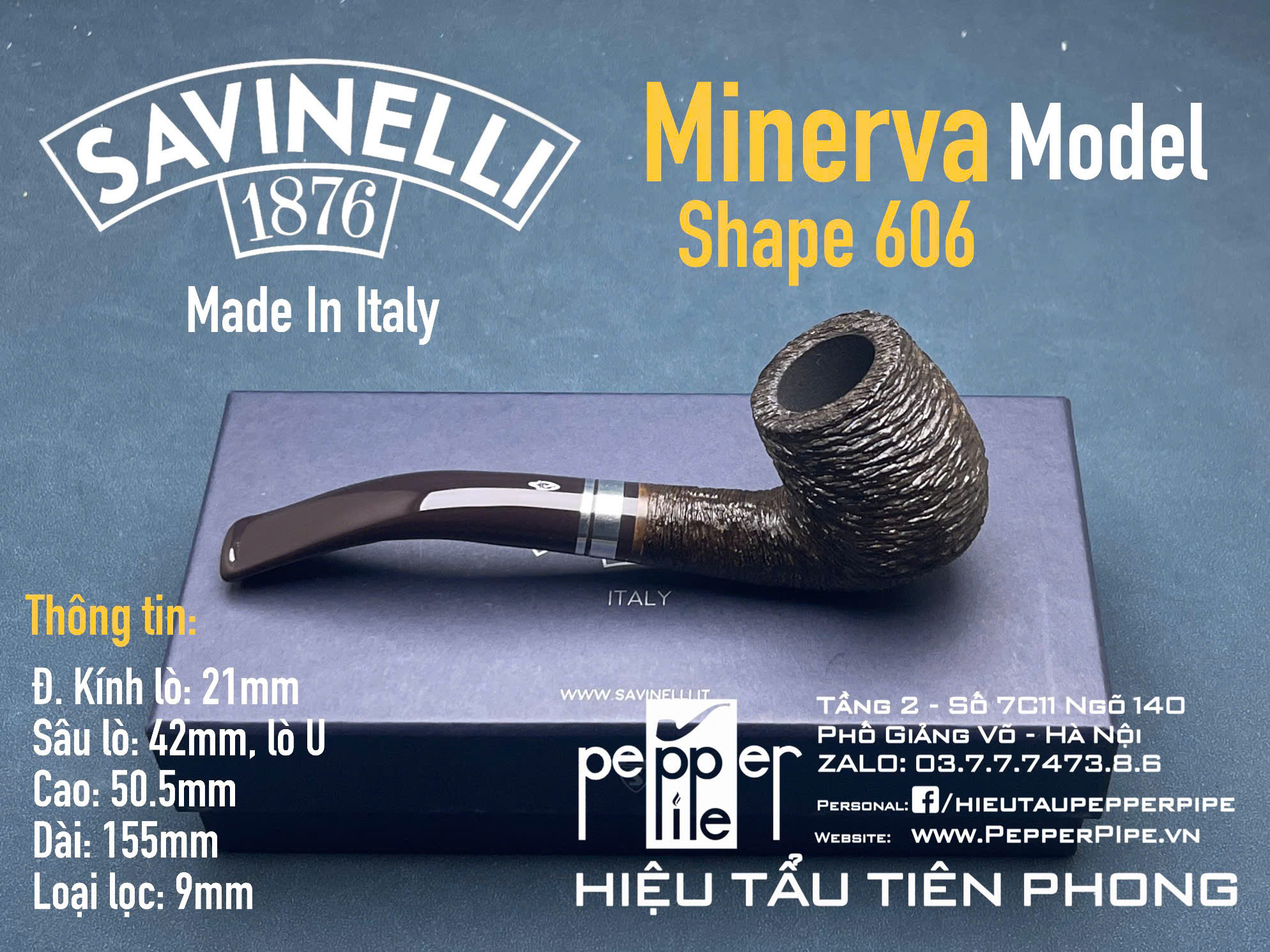 Savinelli Minerva Rustic Shape 606