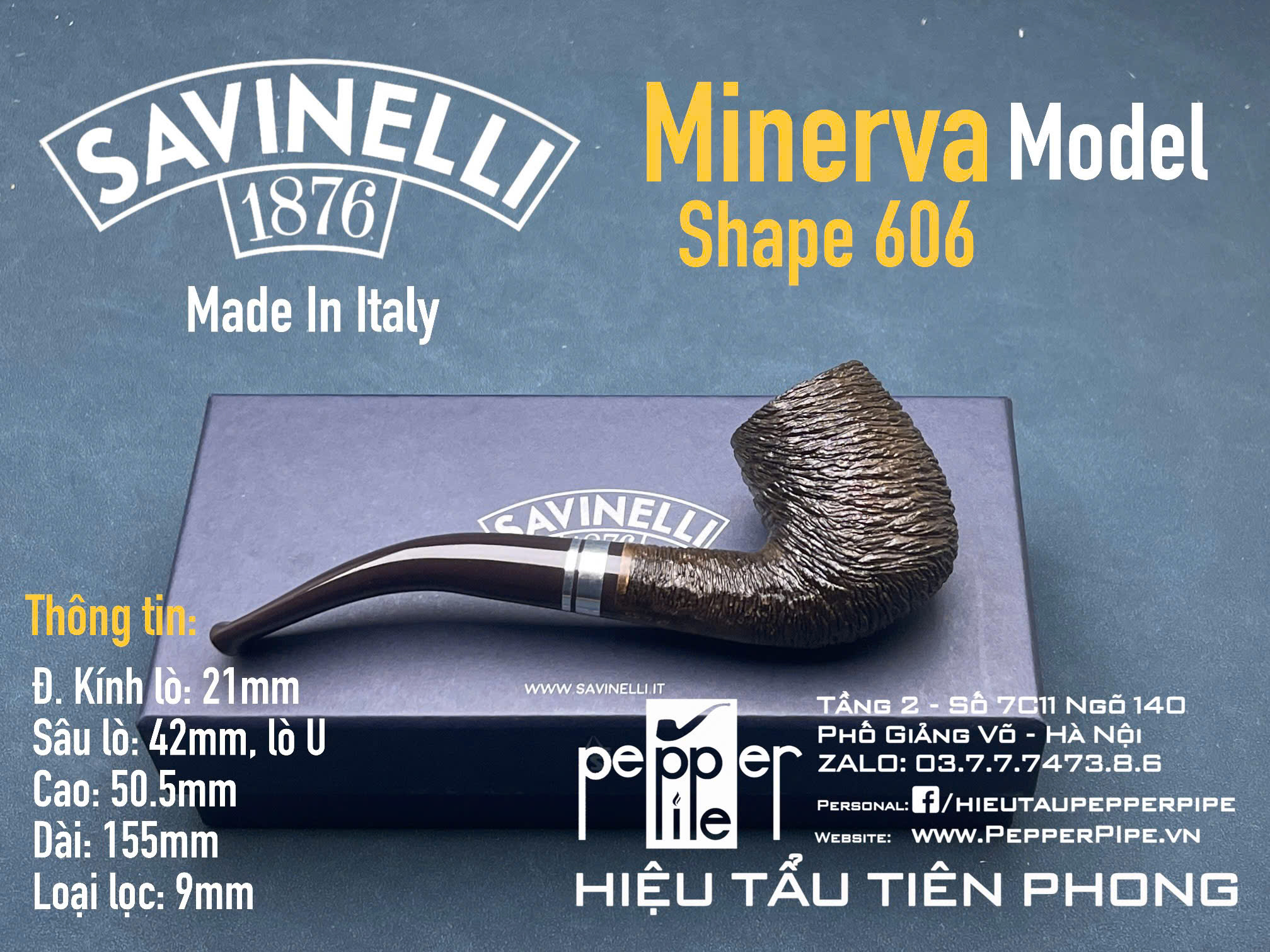 Savinelli Minerva Rustic Shape 606