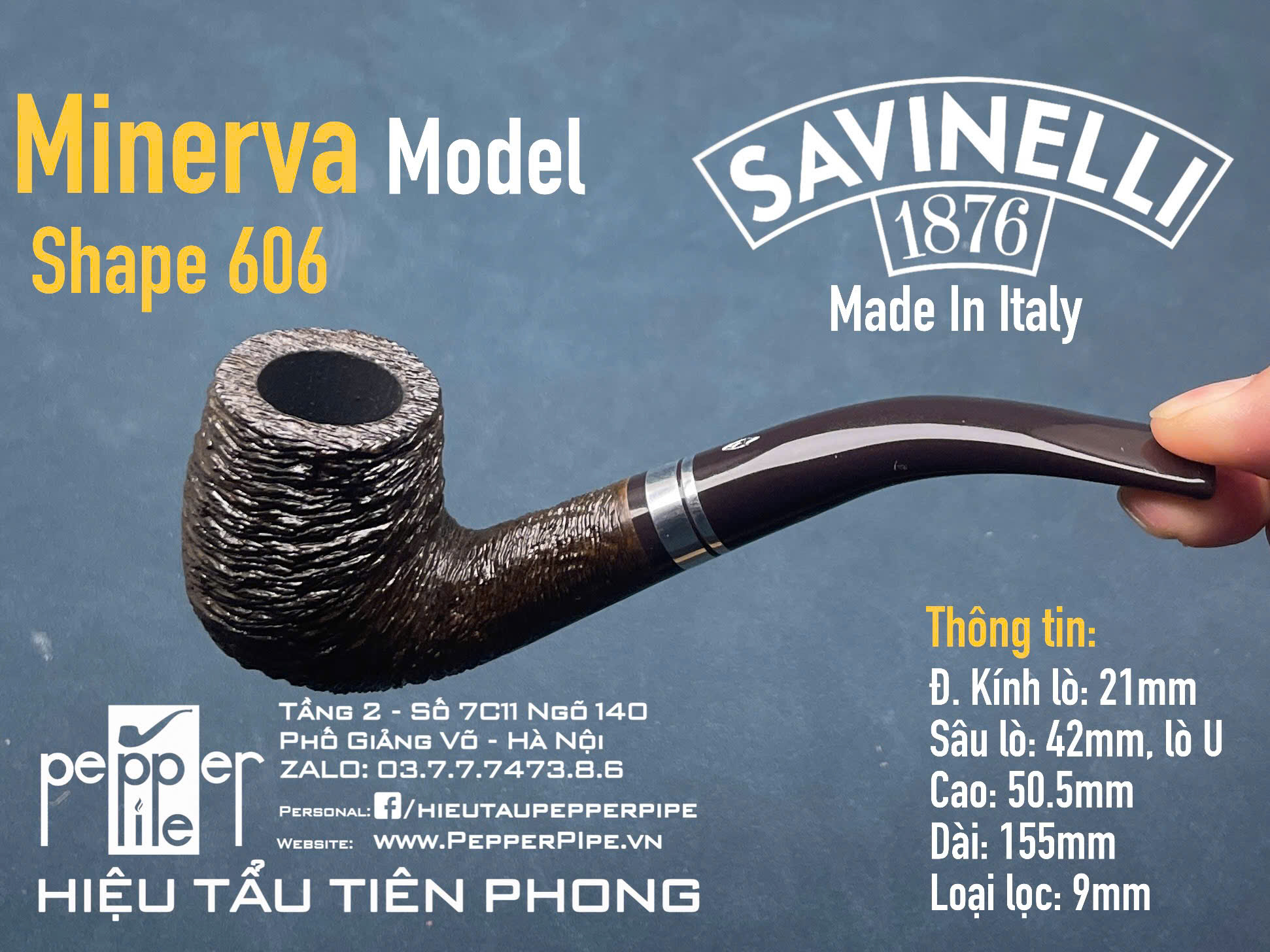 Savinelli Minerva Rustic Shape 606