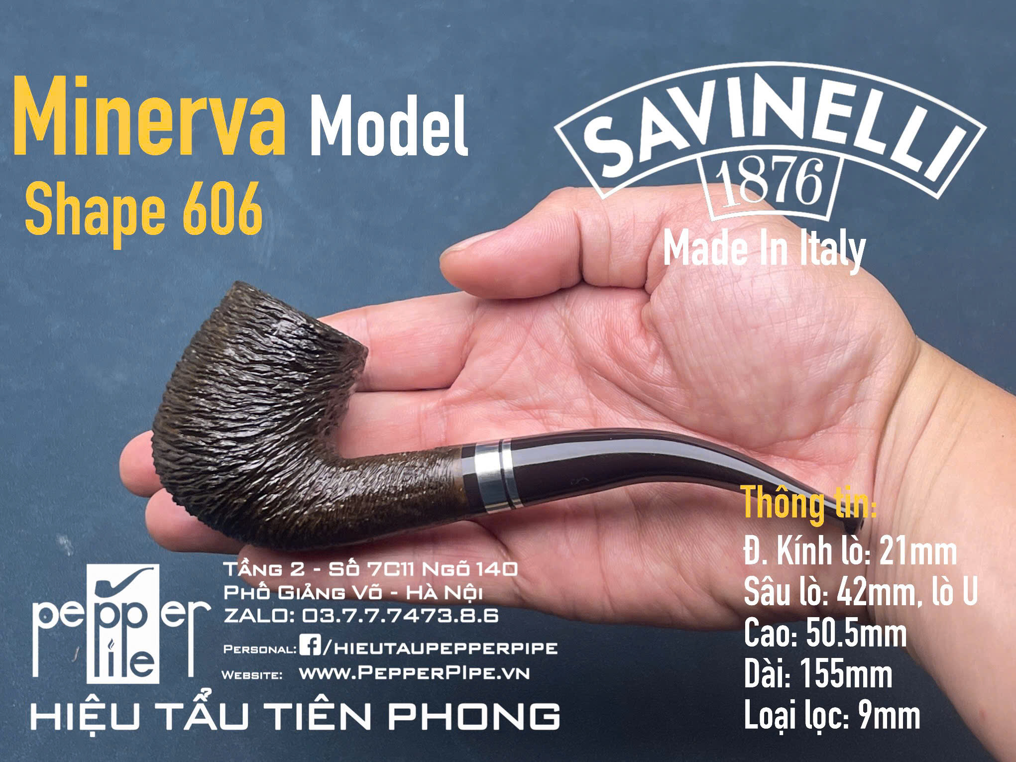 Savinelli Minerva Rustic Shape 606